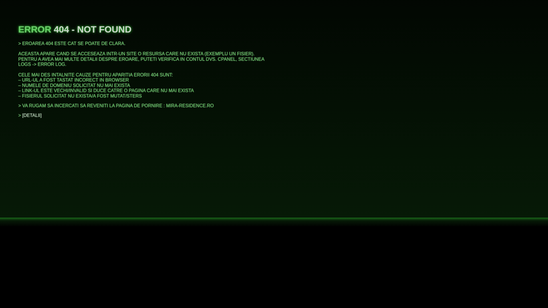 website screenshot of https://mira-residence.ro/