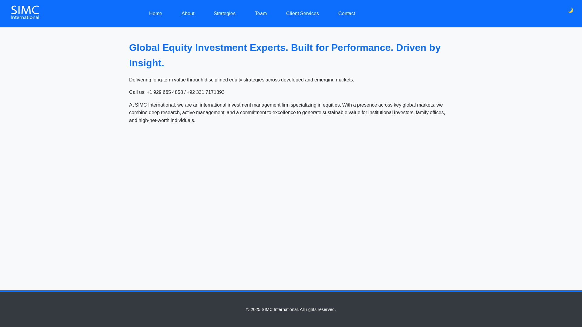 website screenshot of https://simcinternational.pages.dev/