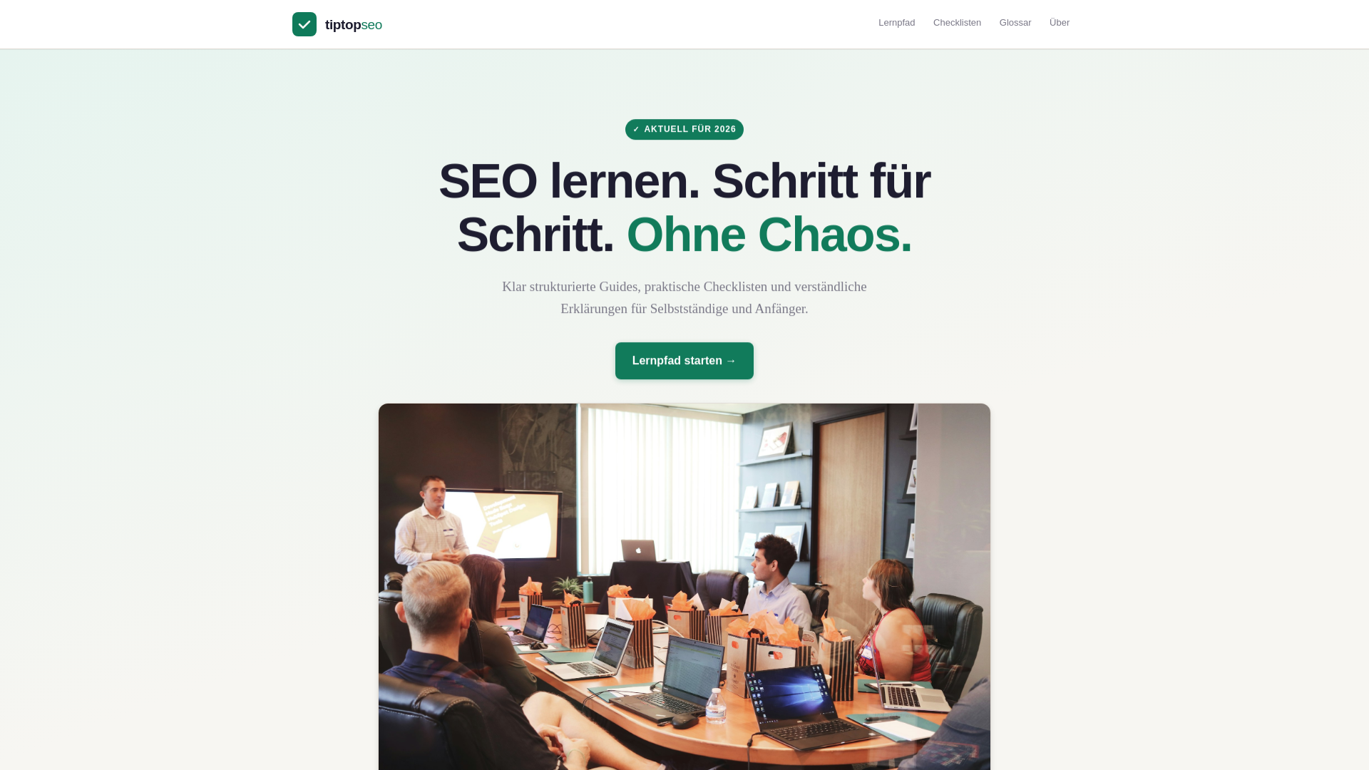 website screenshot of https://tiptop-seo.pages.dev/