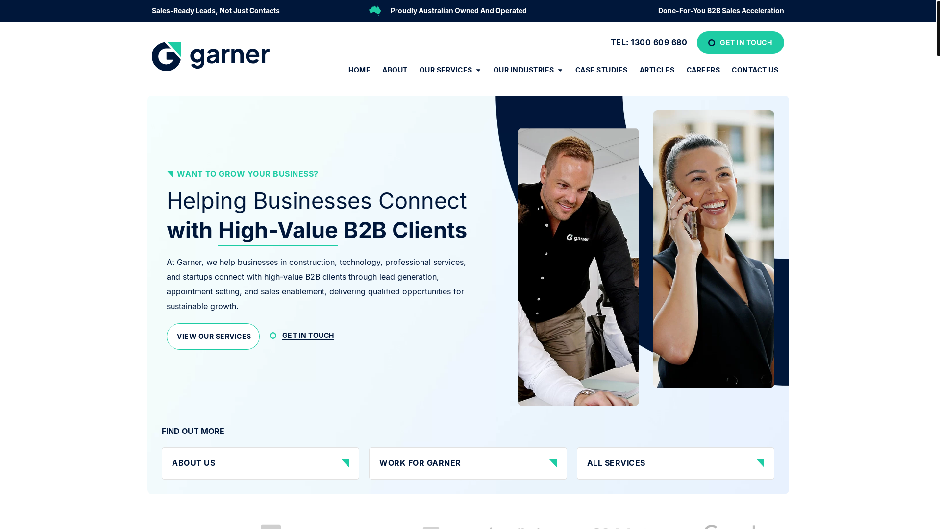website screenshot of https://garneritconsult.org/