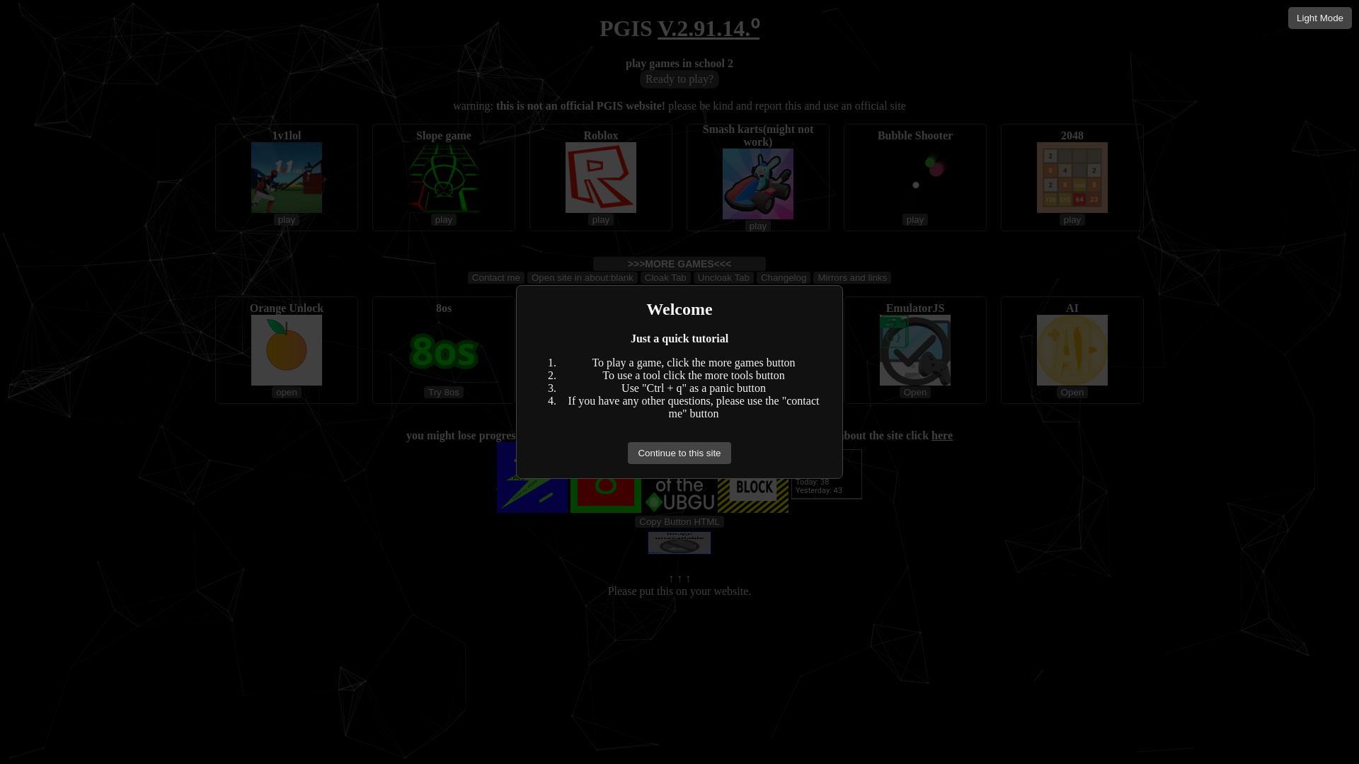 website screenshot of https://pgis.pages.dev/