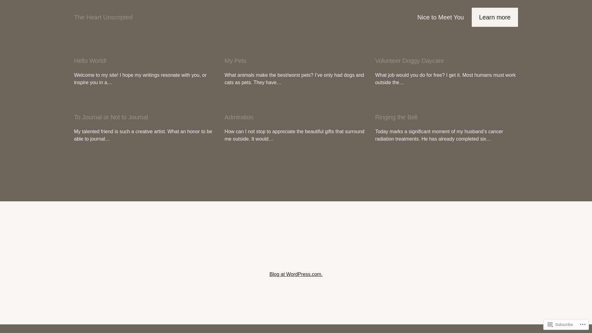 website screenshot of https://heartunscripted.com/