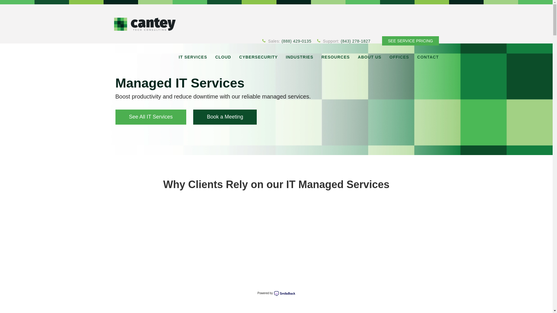 website screenshot of https://canteytechitmsp.net/