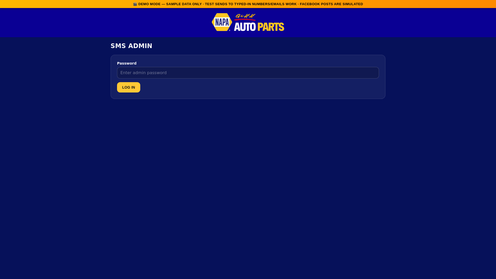 website screenshot of https://gkk-napa-demo.pages.dev/