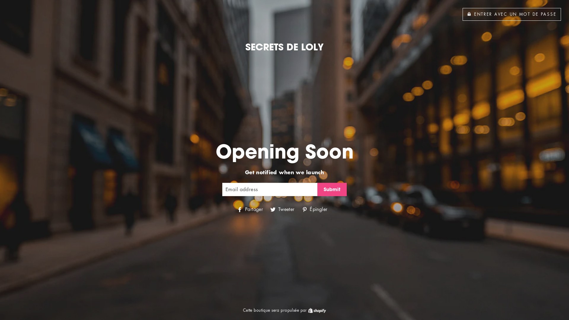 website screenshot of https://secretsdeloly-privees.com/