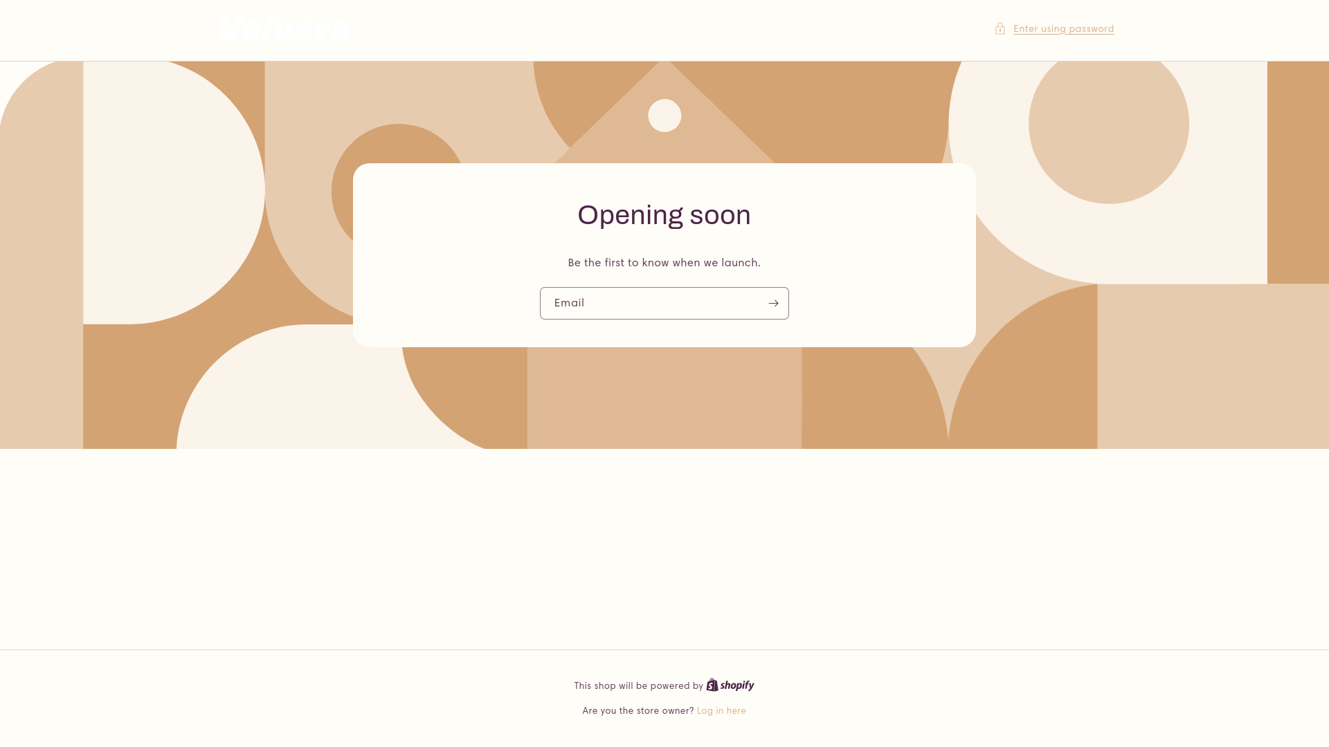 website screenshot of https://tryvelvera.shop/