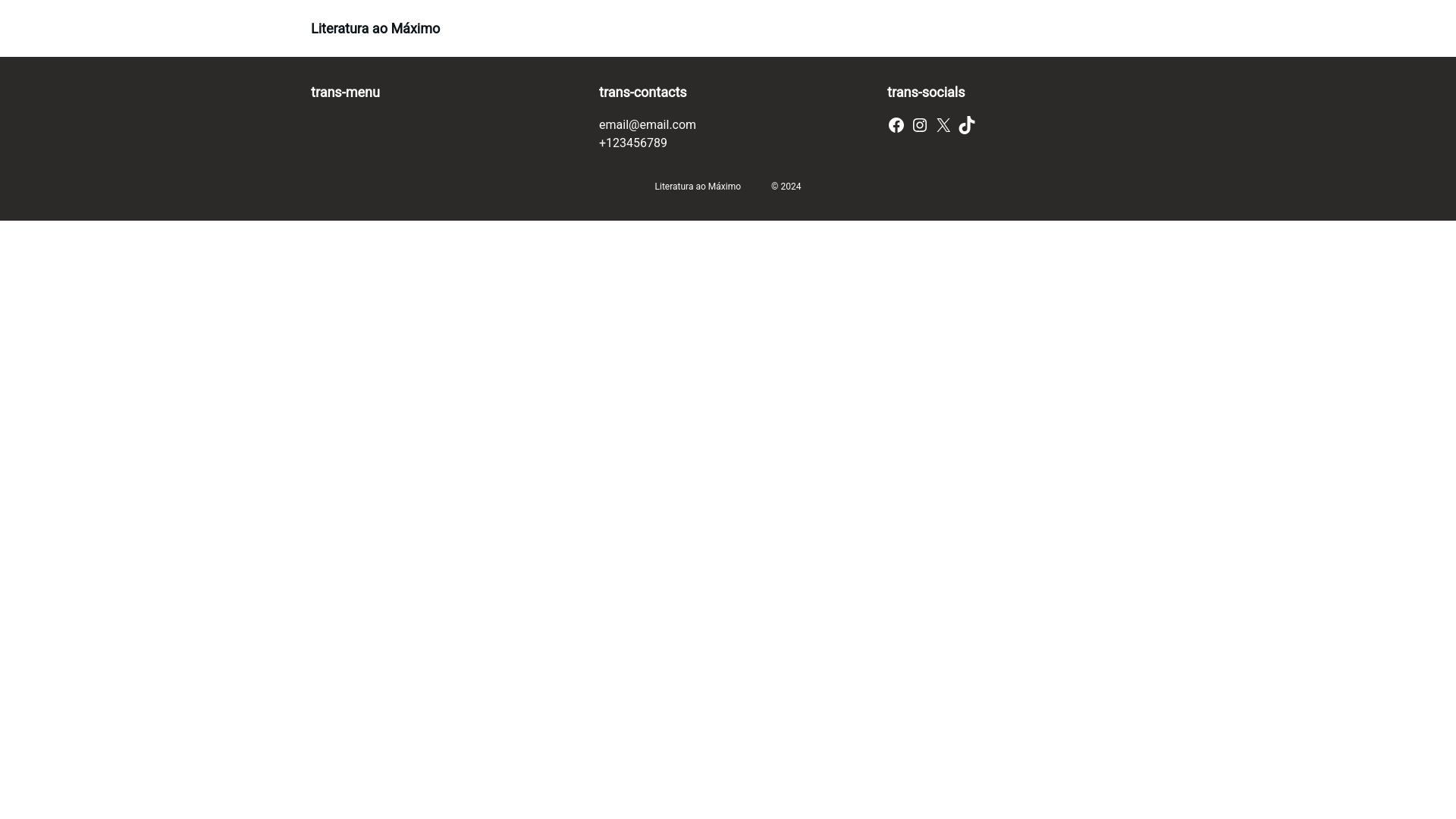 website screenshot of https://xn--literaturaaomximo-jpb.com/