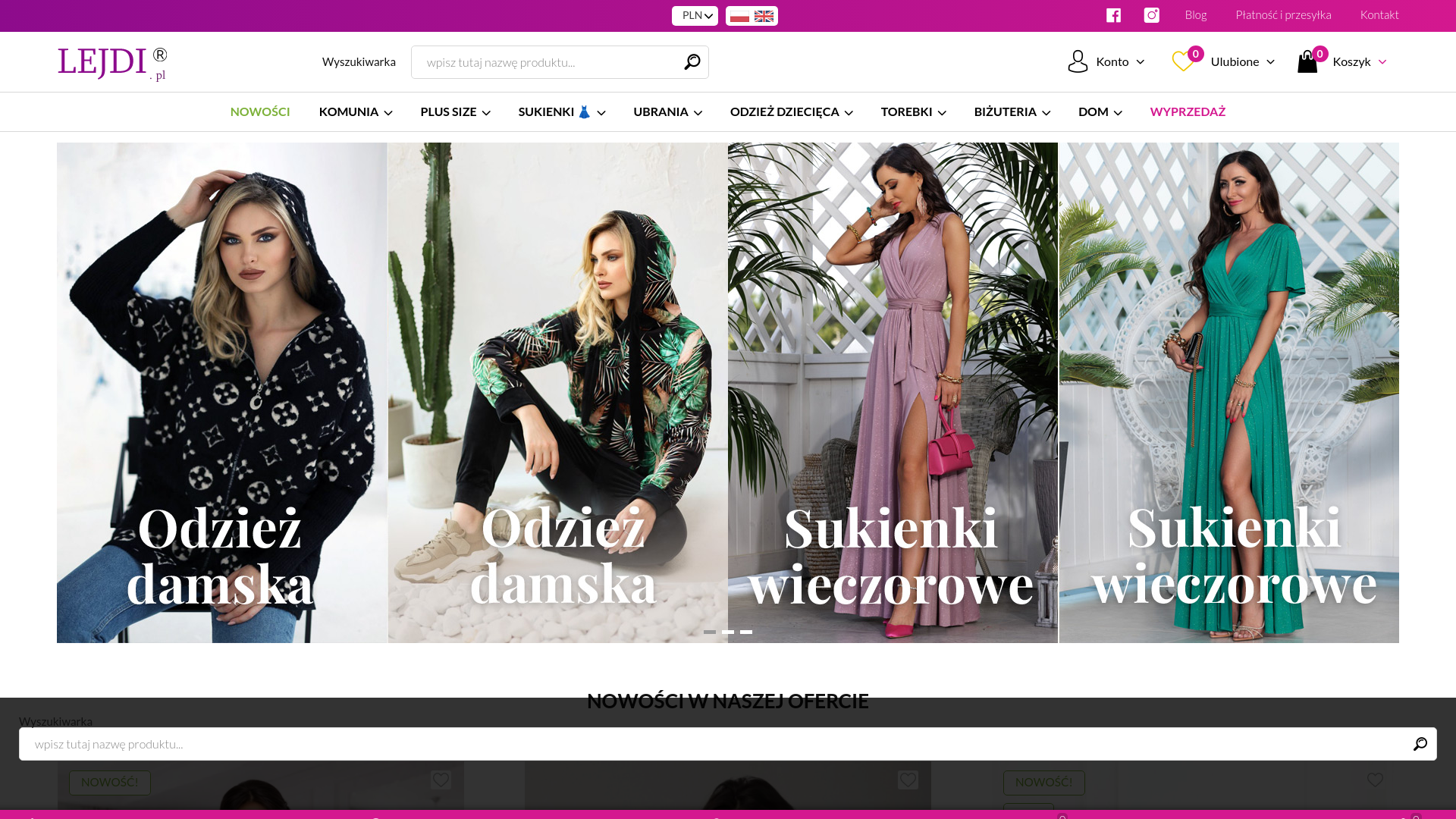 website screenshot of https://www.lejdi.pl