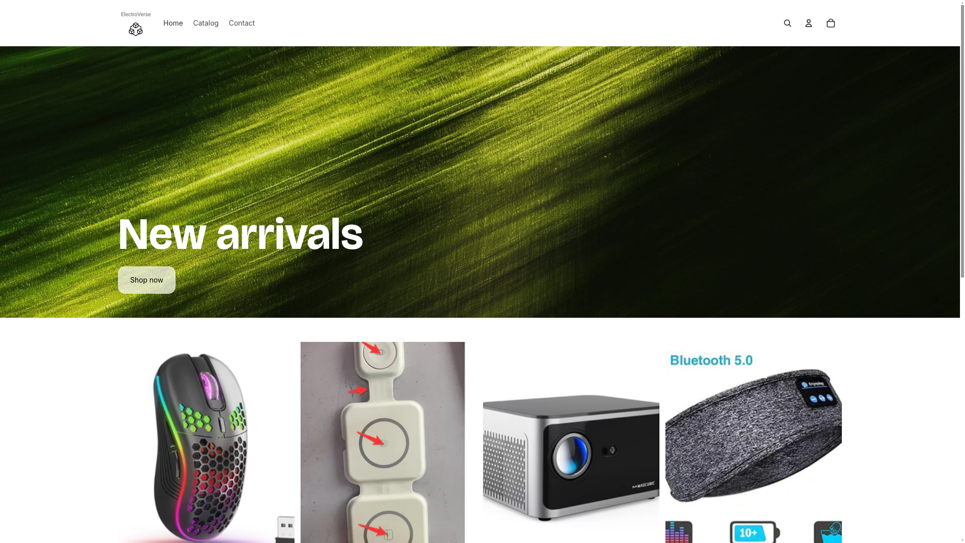 website screenshot of https://fusionarytech.shop/