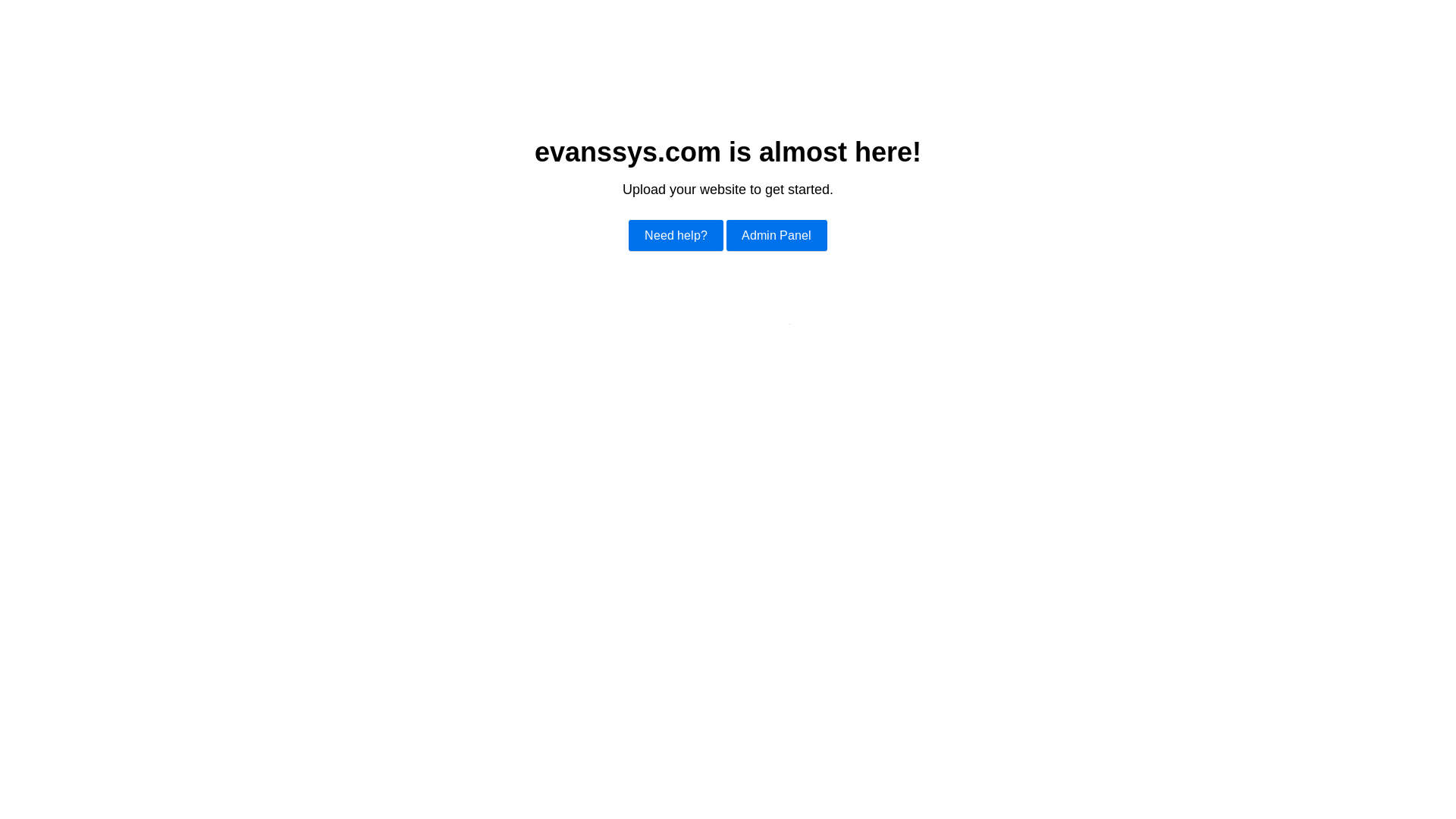 website screenshot of https://evanssys.com/