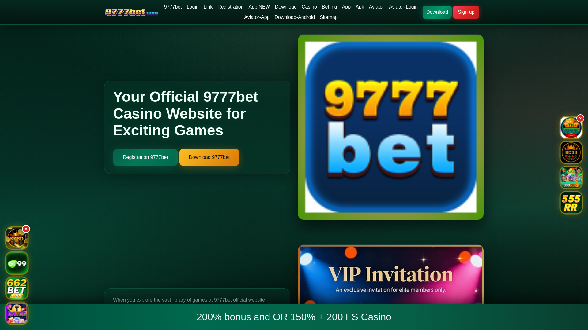 website screenshot of https://9777betshunno.com/