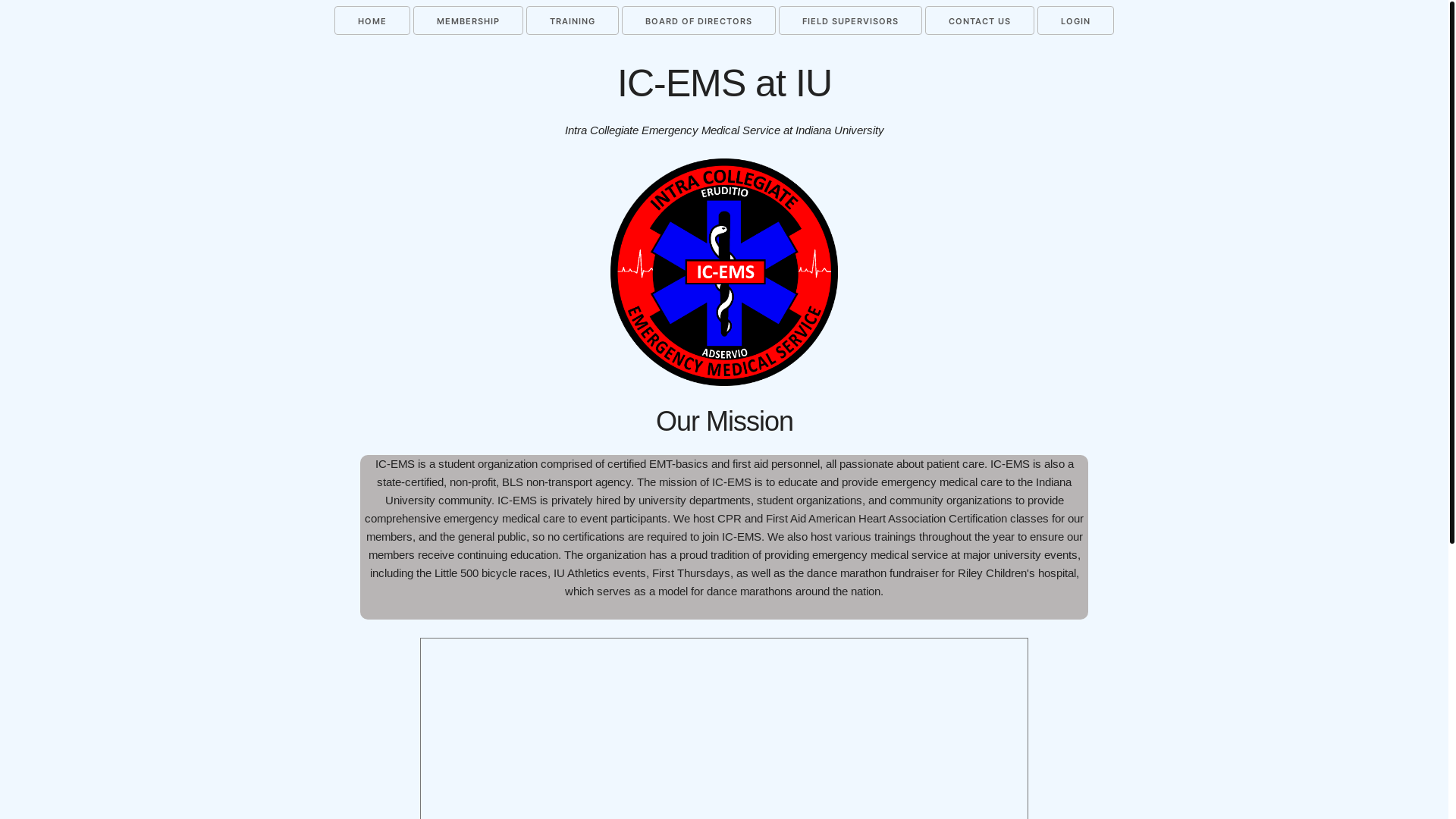 website screenshot of https://icems-iu.org/
