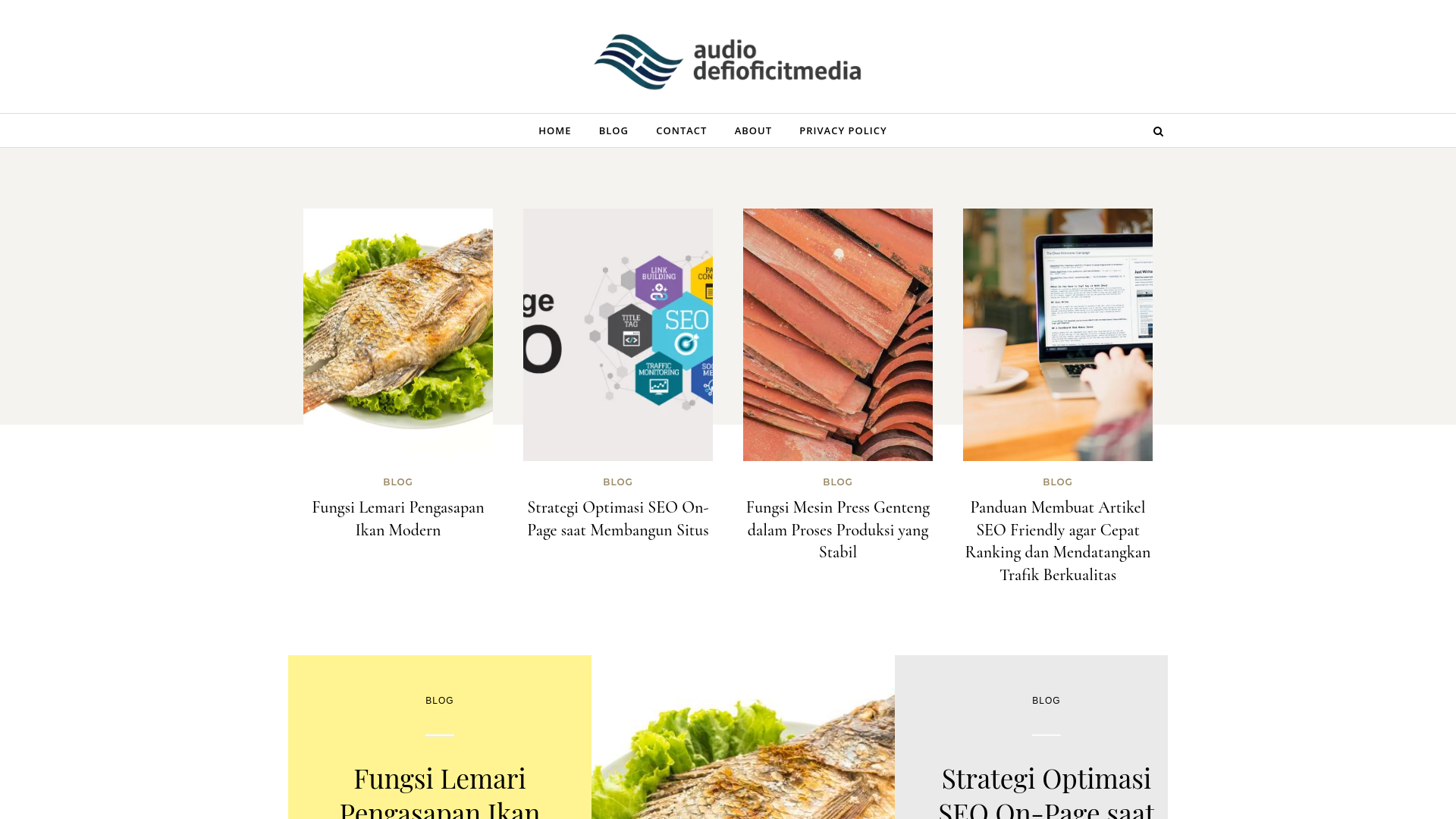 website screenshot of https://audiodeficitmedia.com/