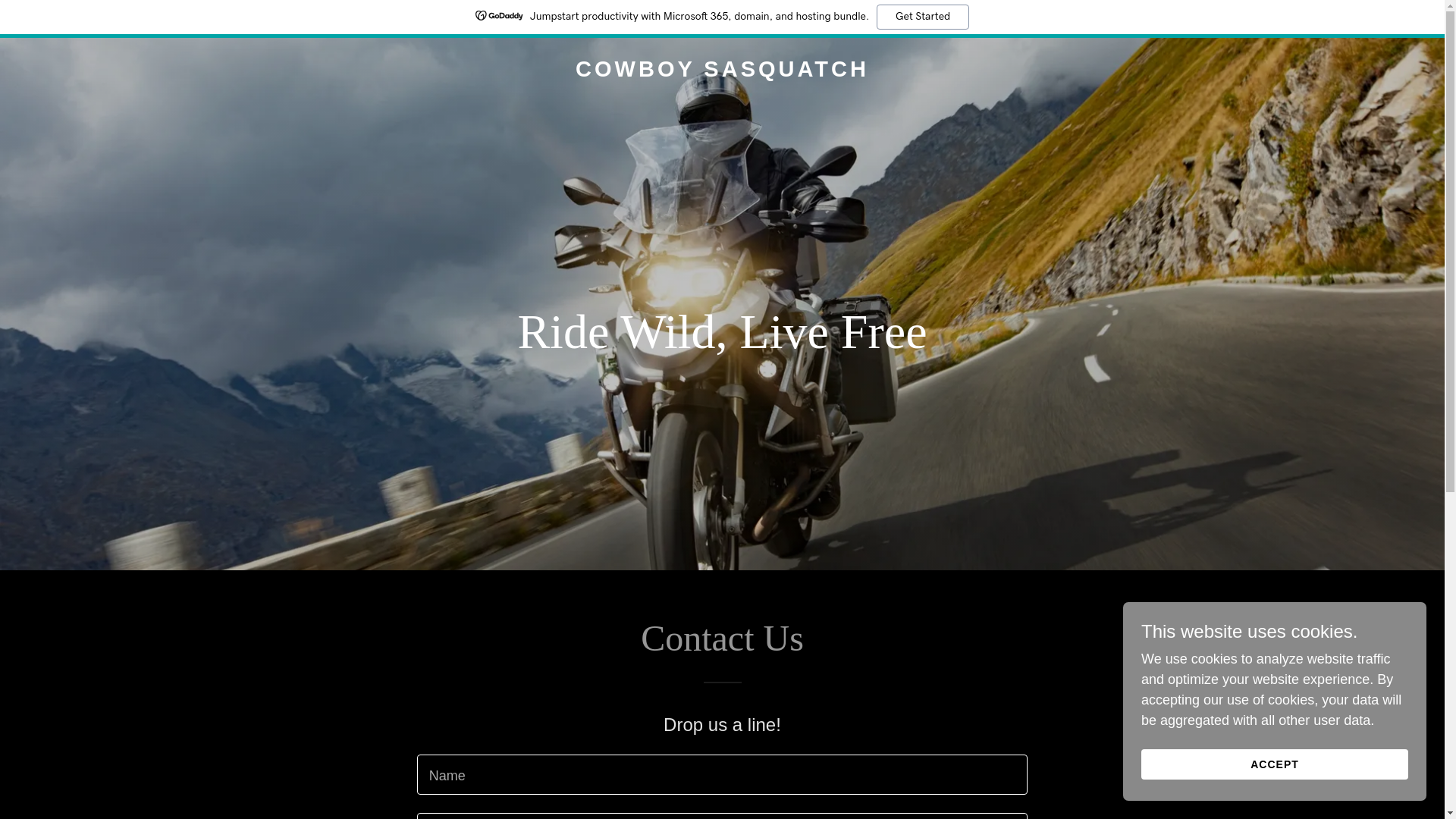 website screenshot of https://cowboysasquatch.com/
