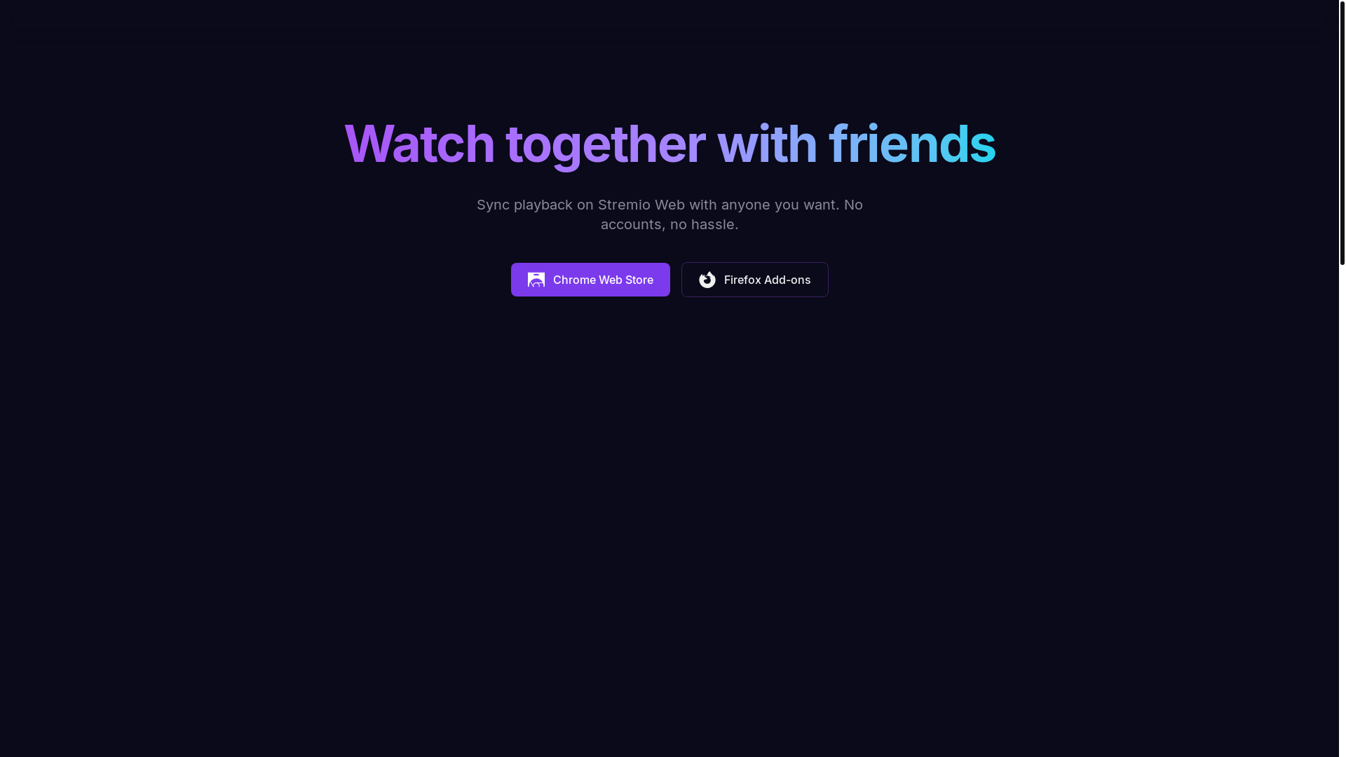 website screenshot of https://stremio-party.fun/