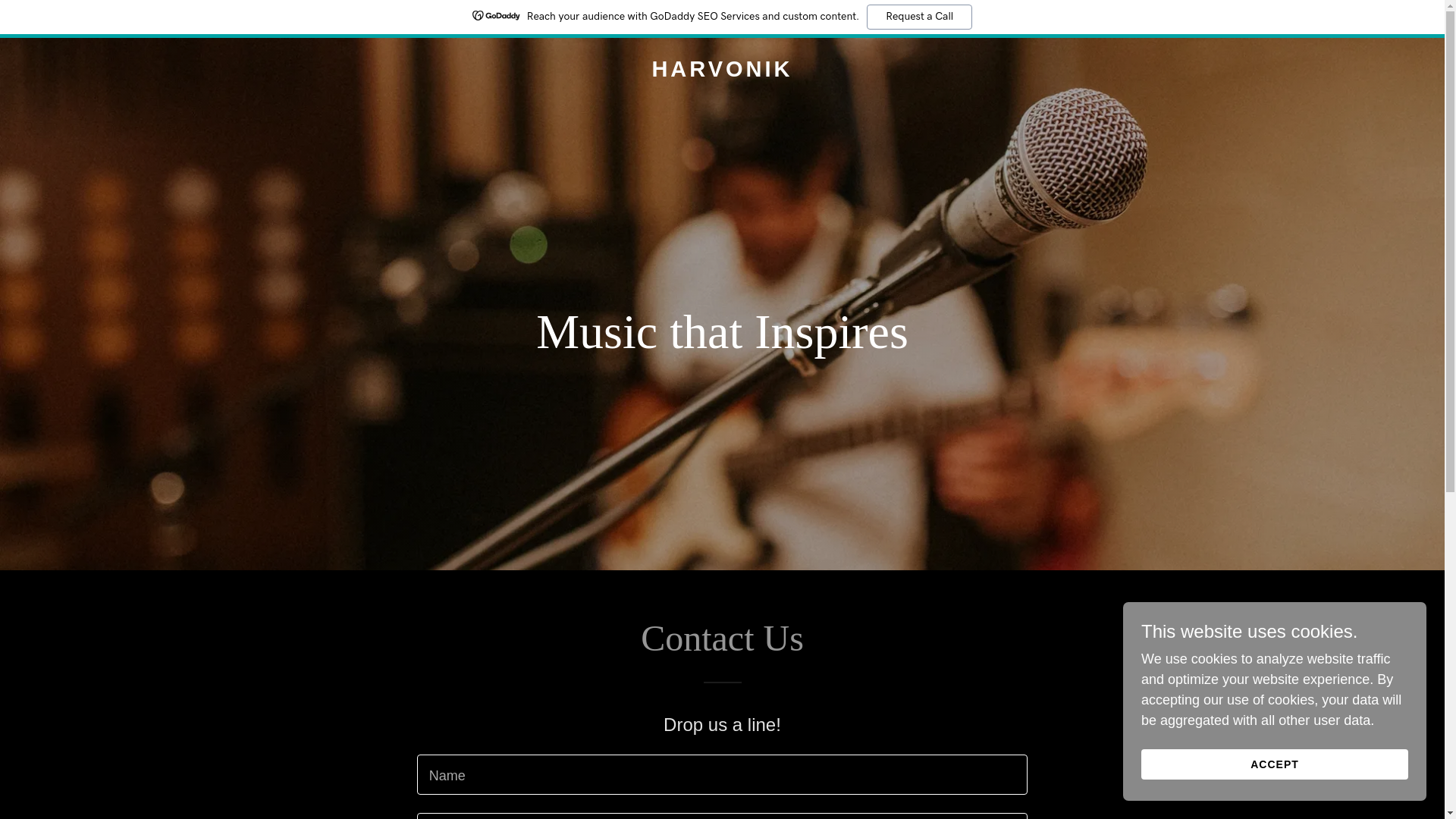 website screenshot of https://harvonik.com/
