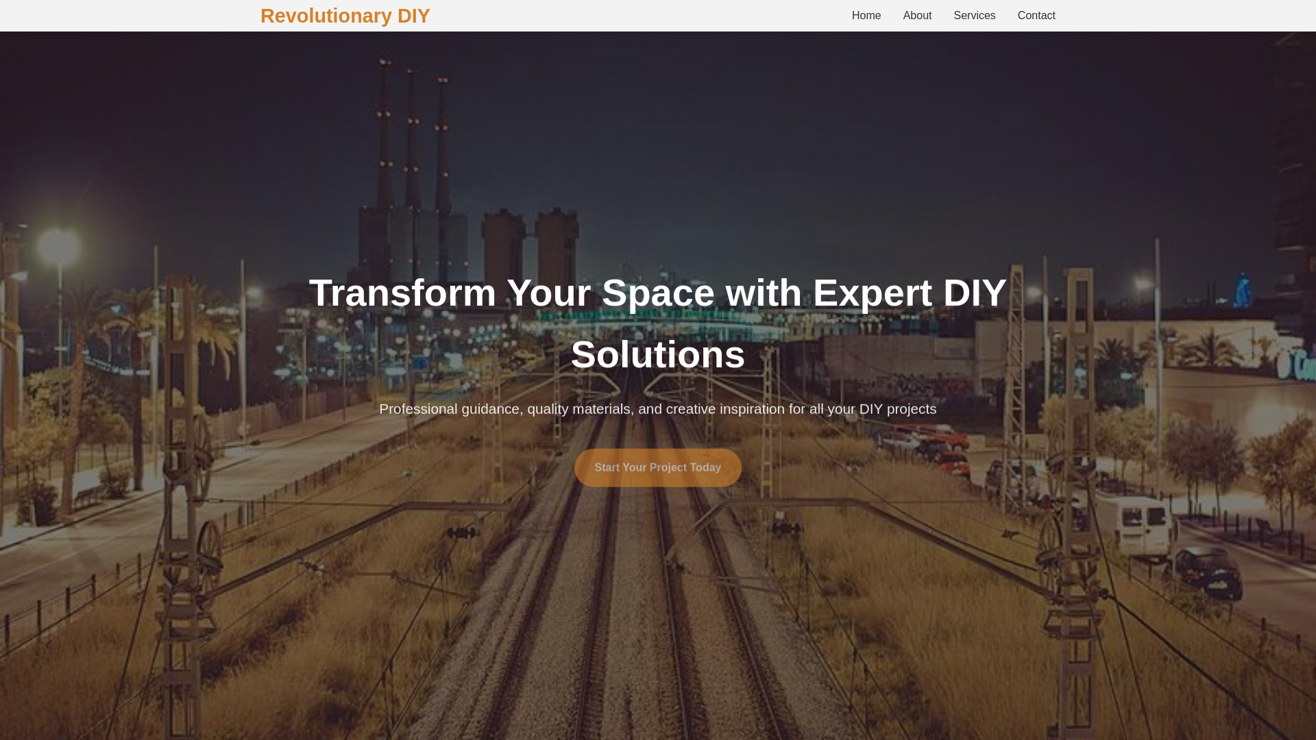 website screenshot of https://revolutionarydiy.shop/