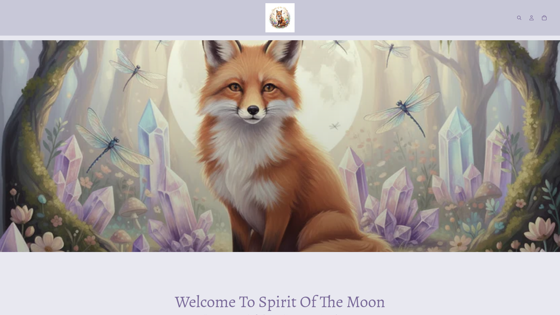 website screenshot of https://spiritofthemoon.online/