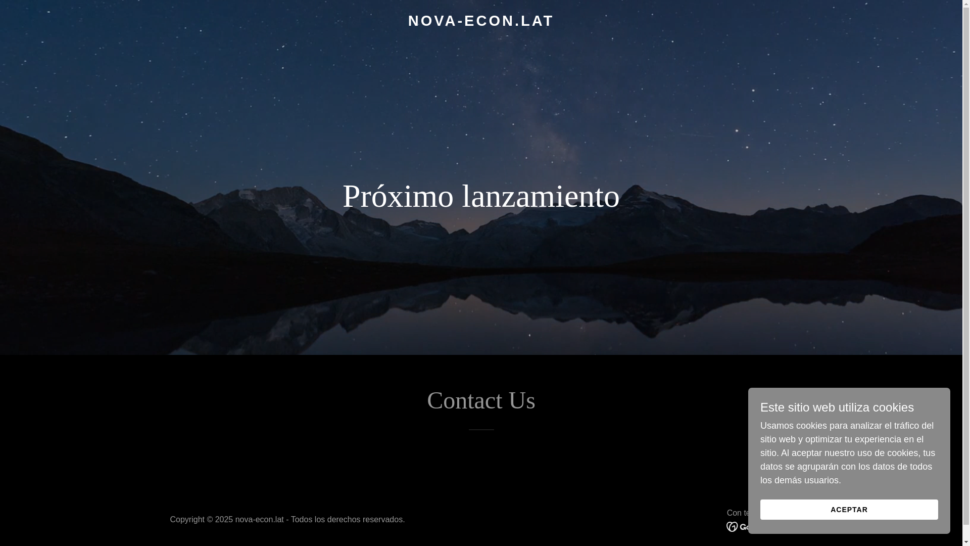 website screenshot of https://nova-econ.lat/