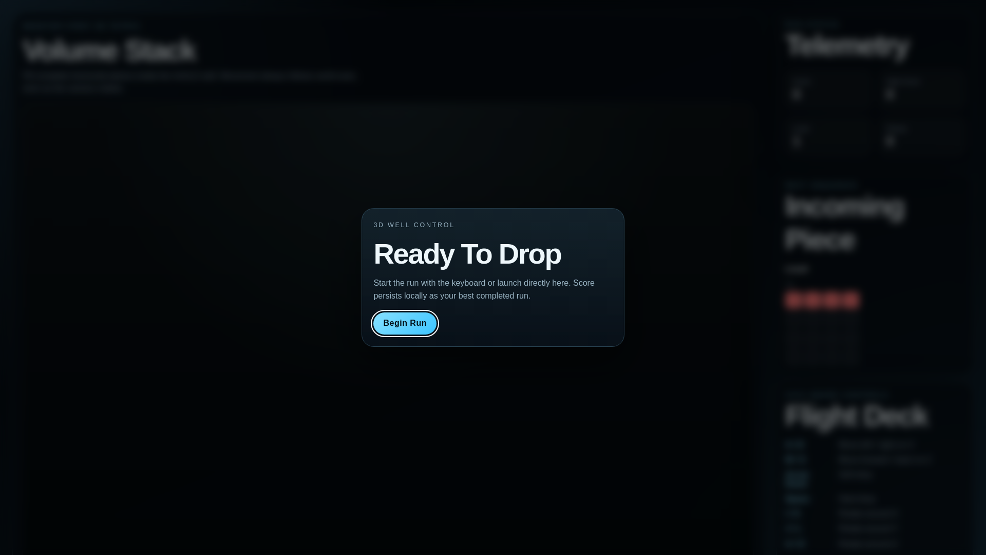 website screenshot of https://tetris-3d.pages.dev/