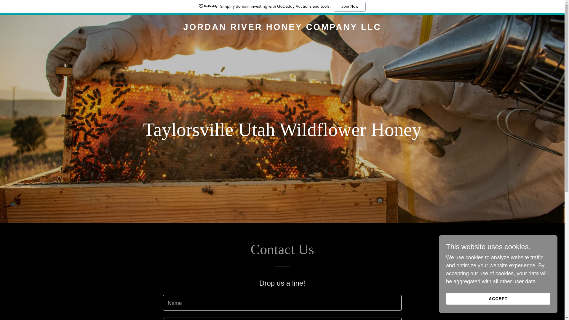 website screenshot of https://jordanriverhoneycompany.com/