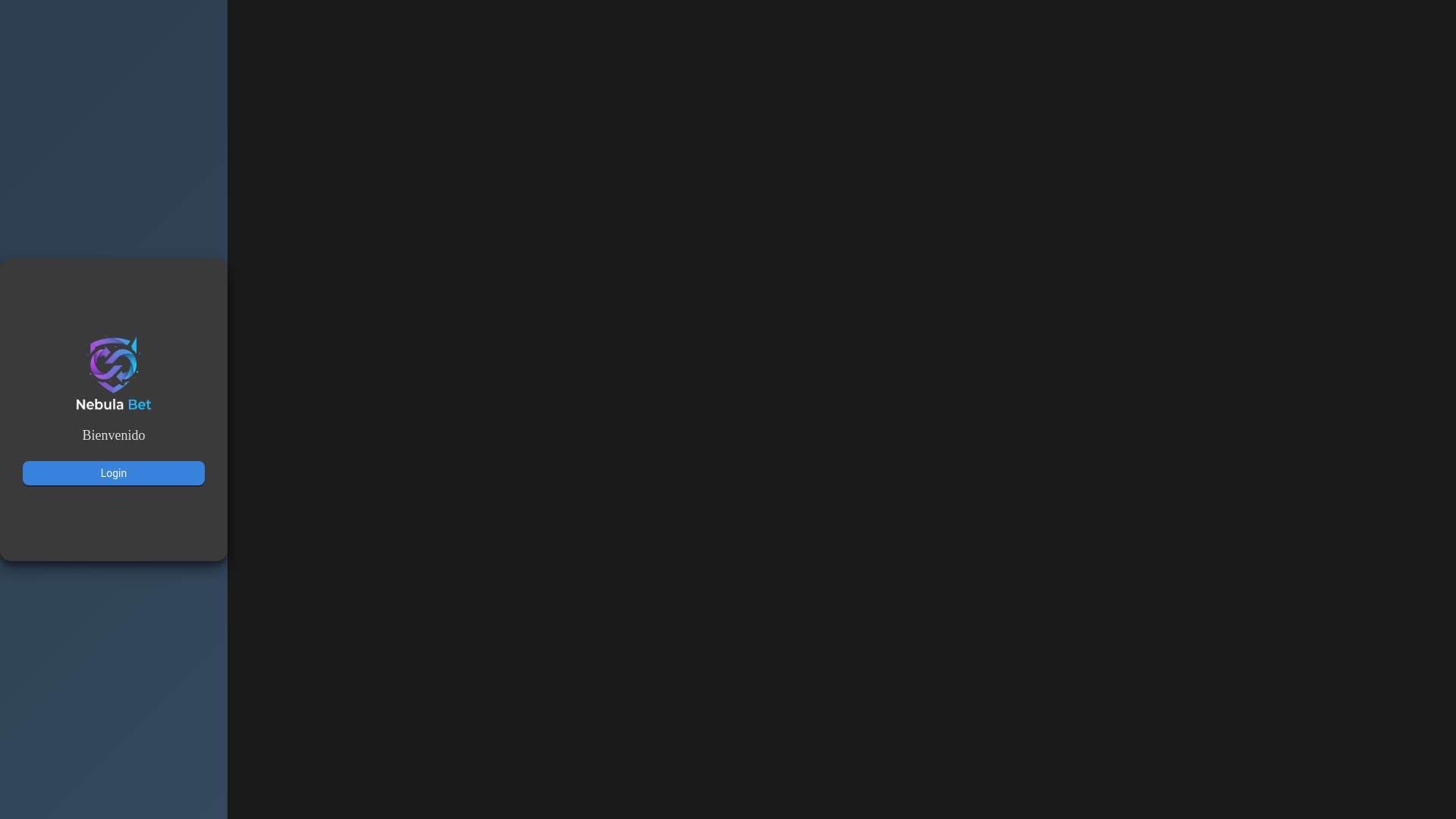 website screenshot of https://33fcaj56d8-nebulabet-console.pages.dev/