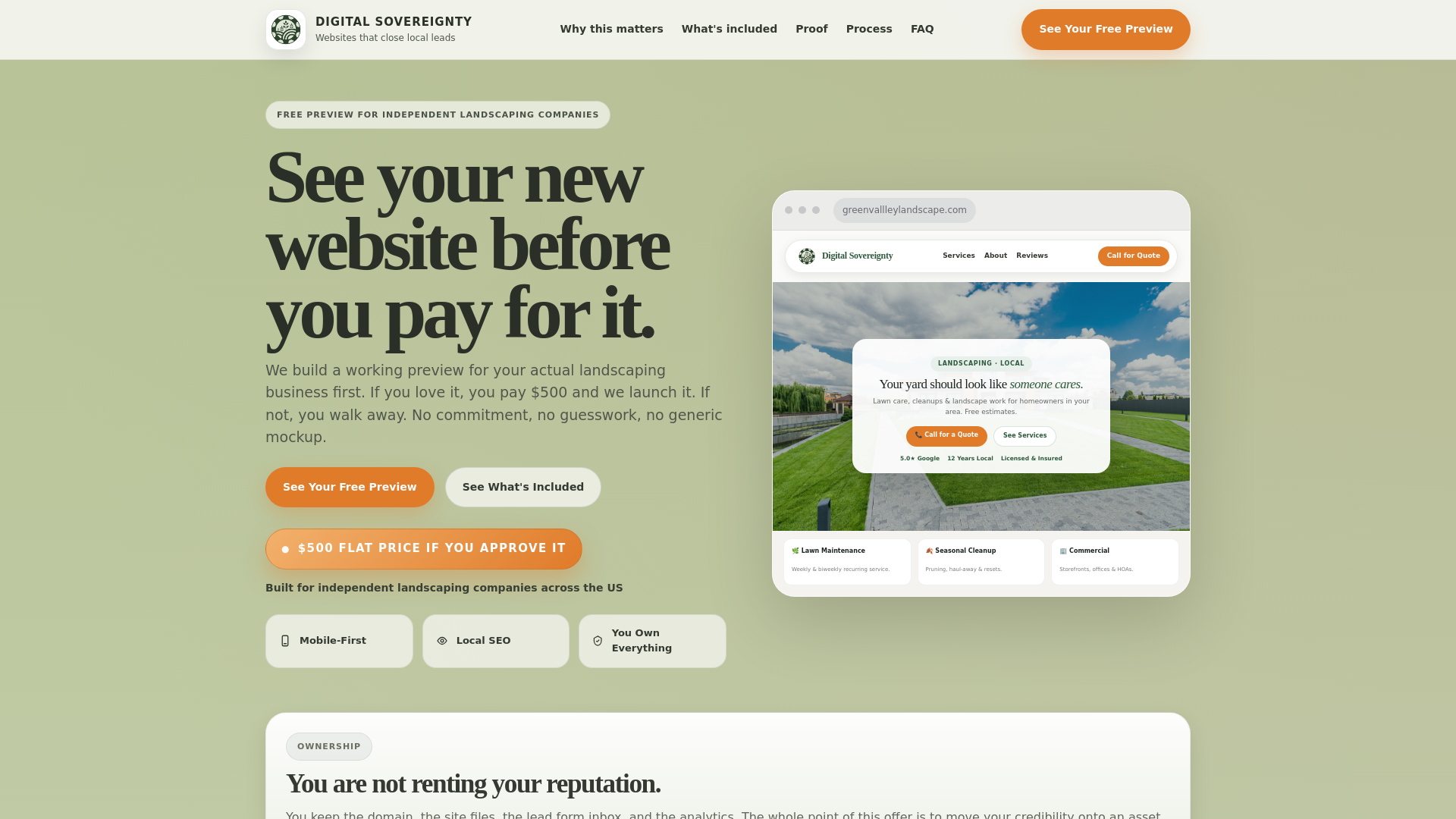 website screenshot of https://digitalsovereignty.site/