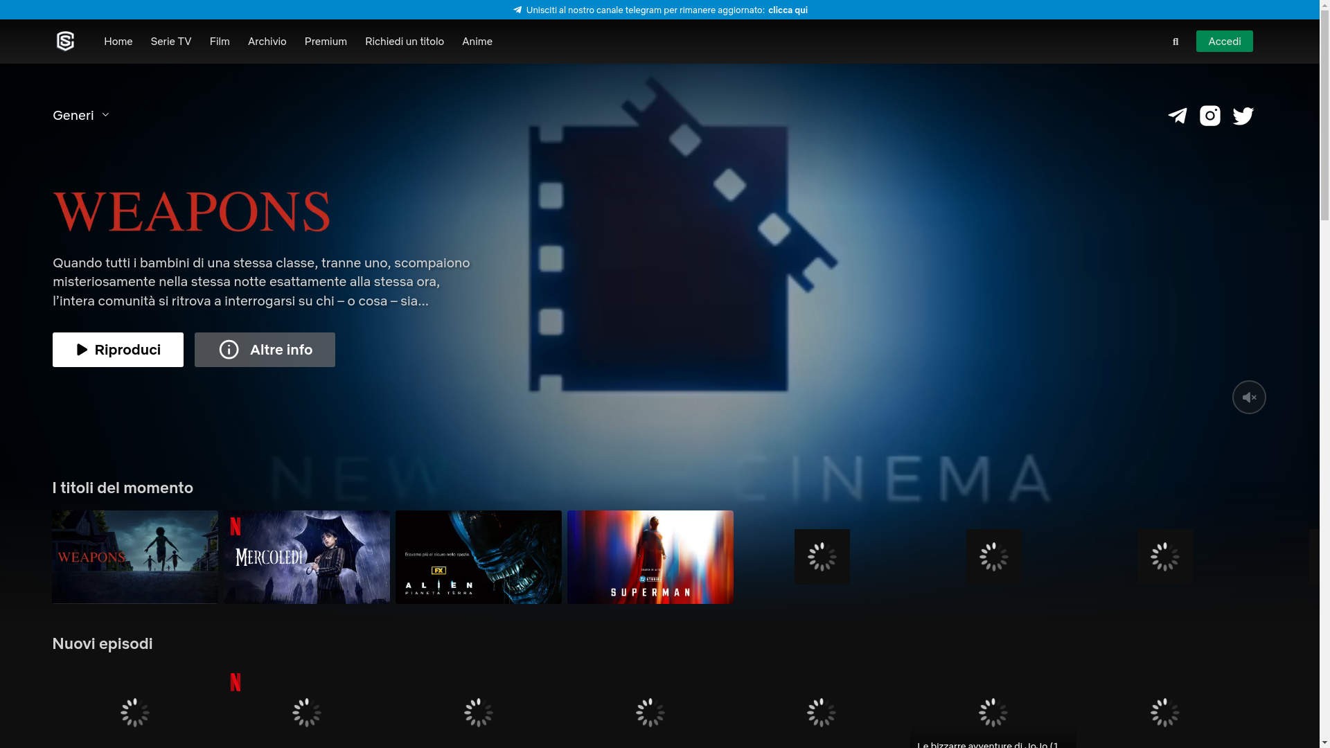 website screenshot of https://streaming-community.video/