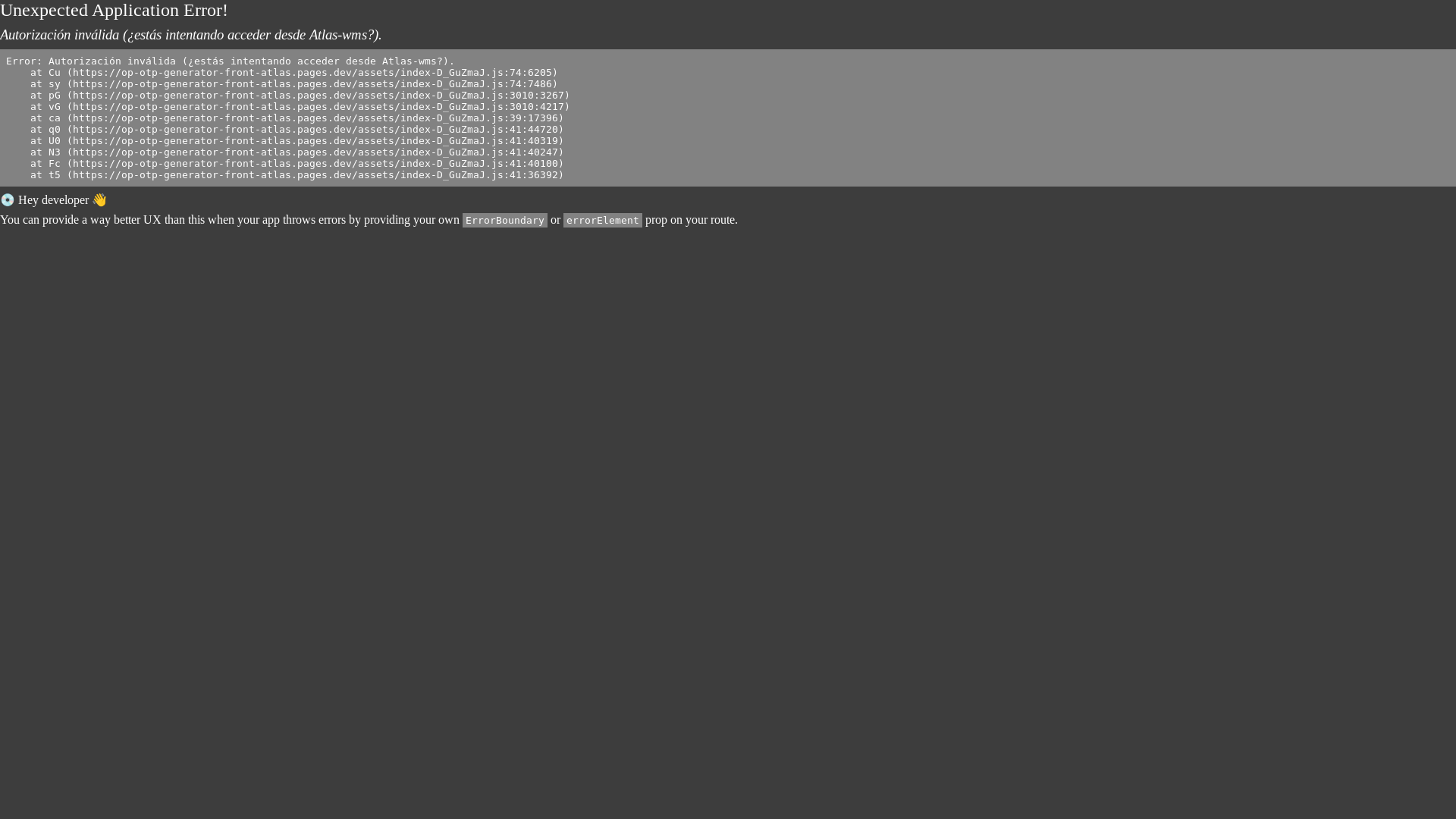 website screenshot of https://op-otp-generator-front-atlas.pages.dev/