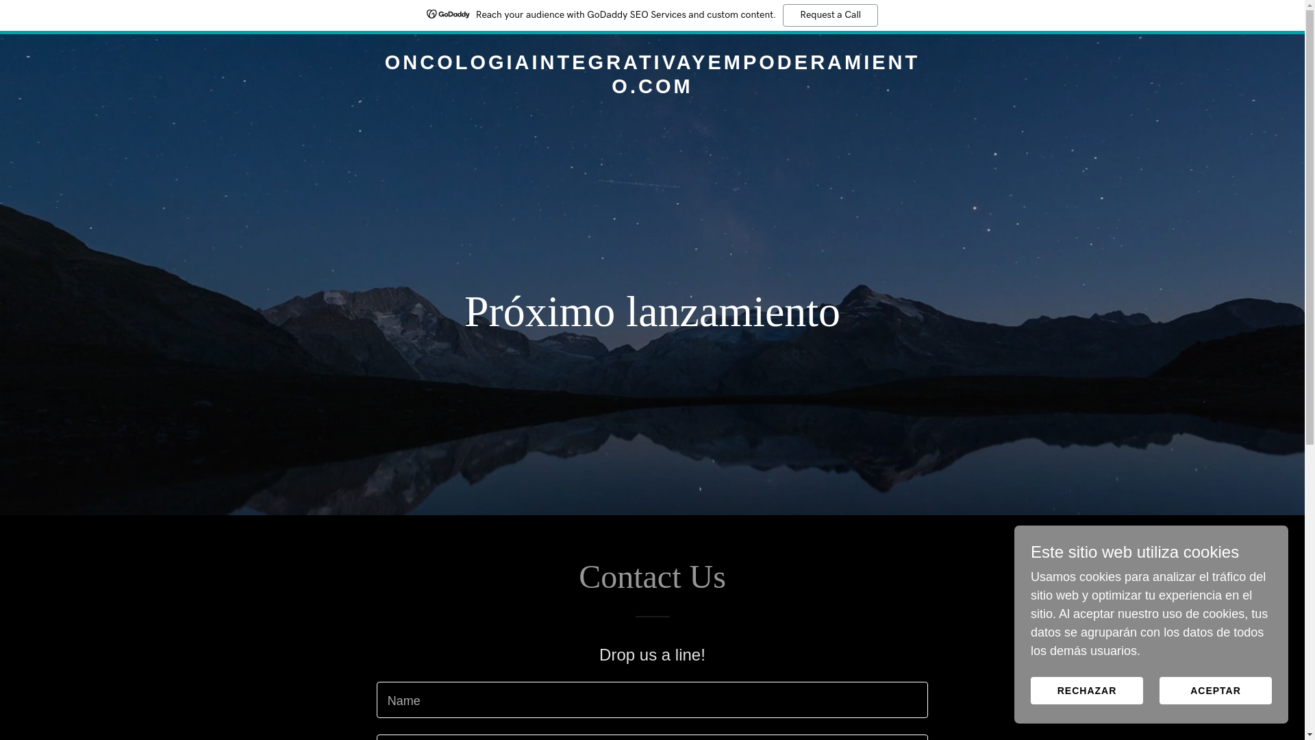 website screenshot of https://oncologiaintegrativayempoderamiento.com/