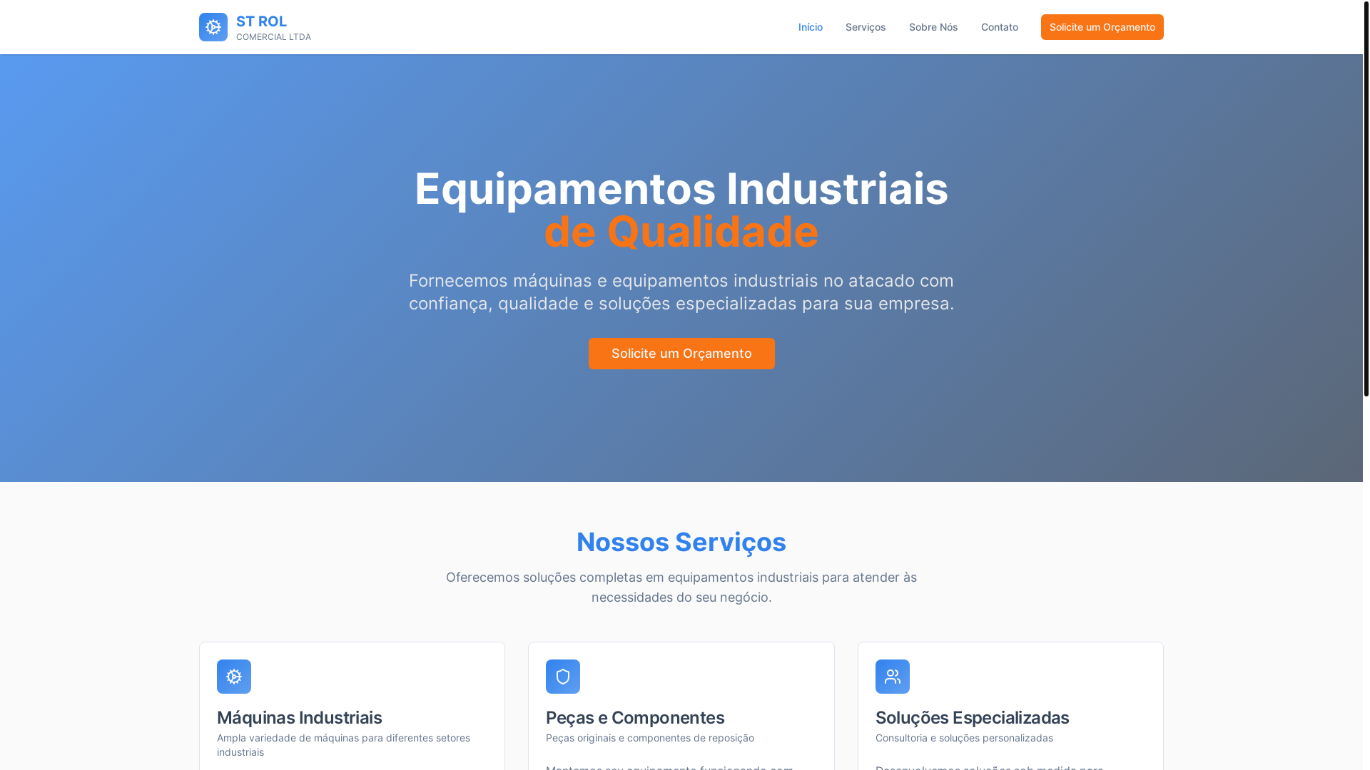 website screenshot of https://strolcomercial.tech/