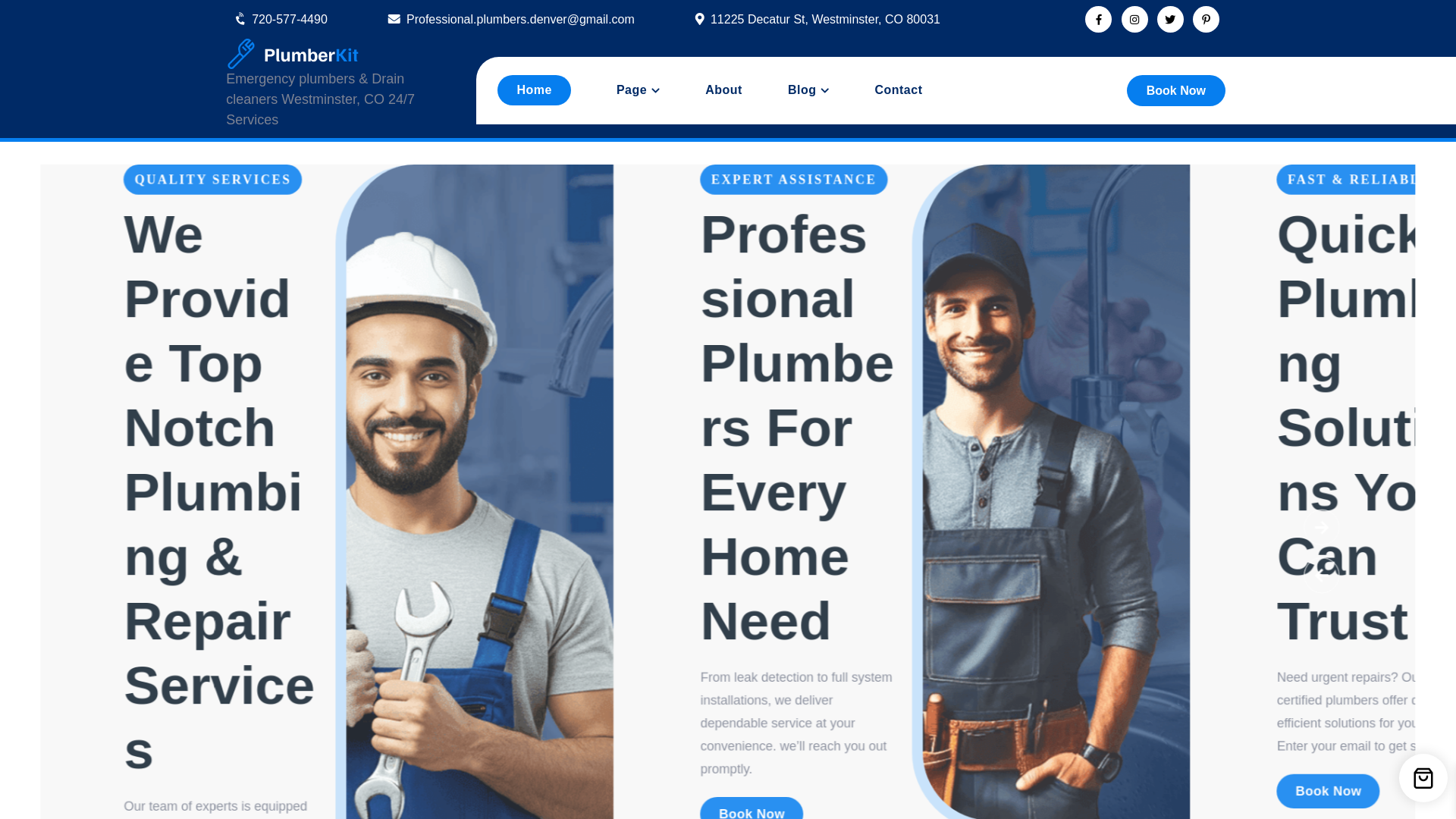 website screenshot of https://emergency-plumbers-drain-cleaners-westminster.com/