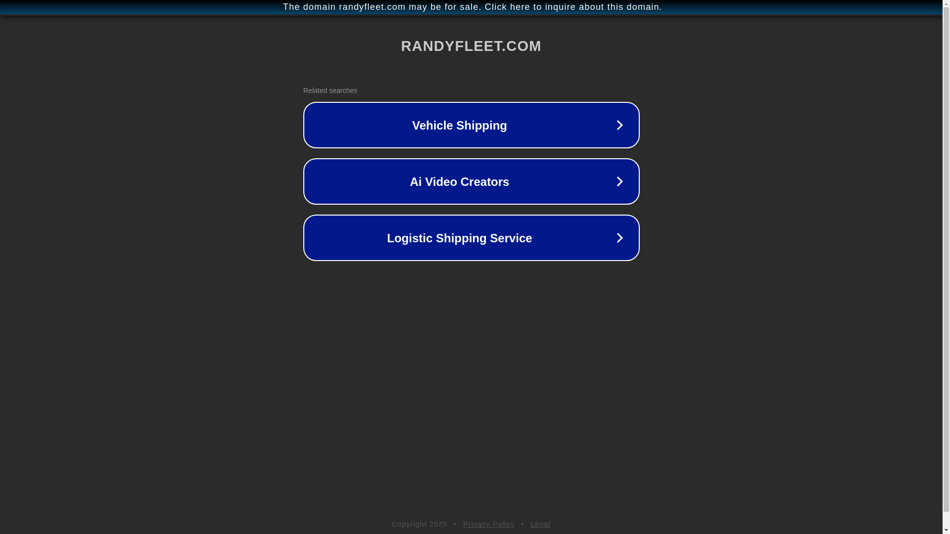 website screenshot of https://randyfleet.com/