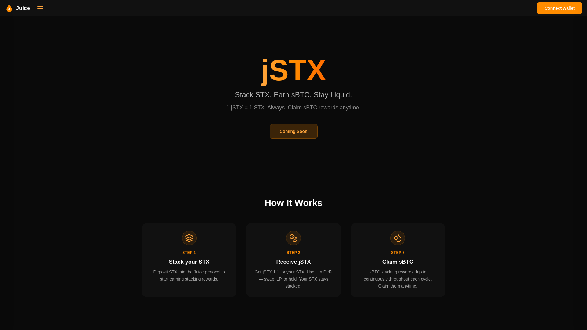 website screenshot of https://stxjuice.com/