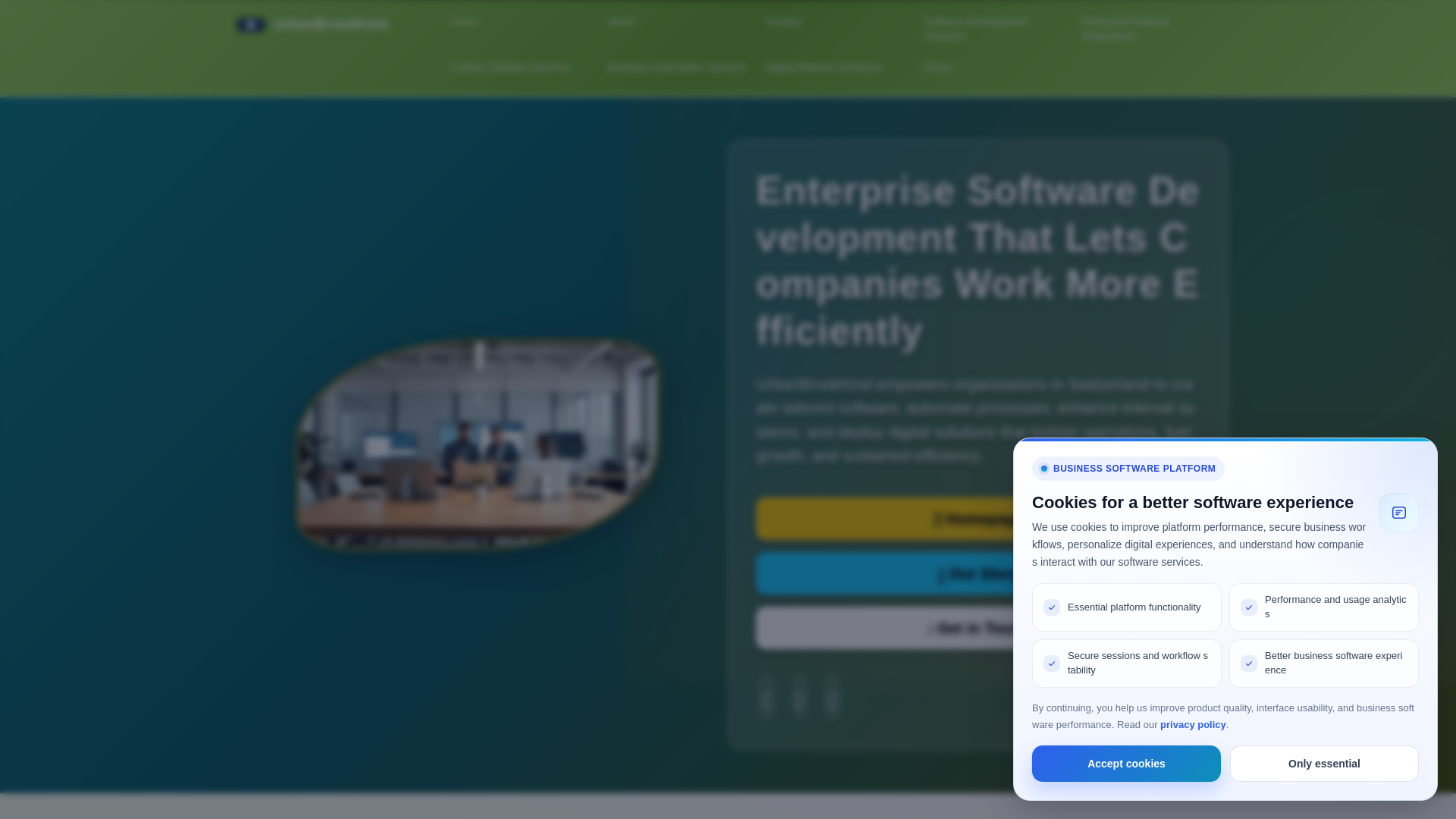 website screenshot of https://urbanbrookkind.pro/