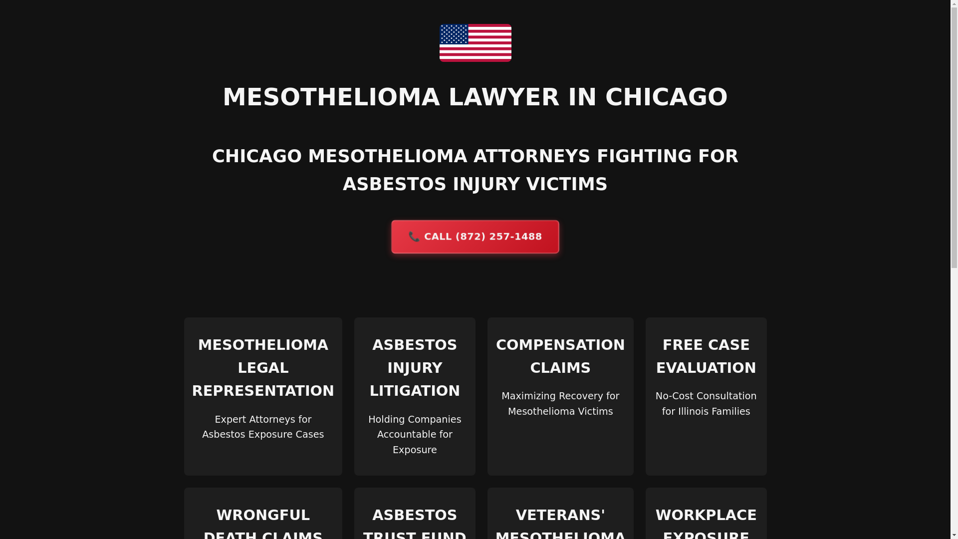 website screenshot of https://mesotheliomalawyerinchicago.pages.dev/