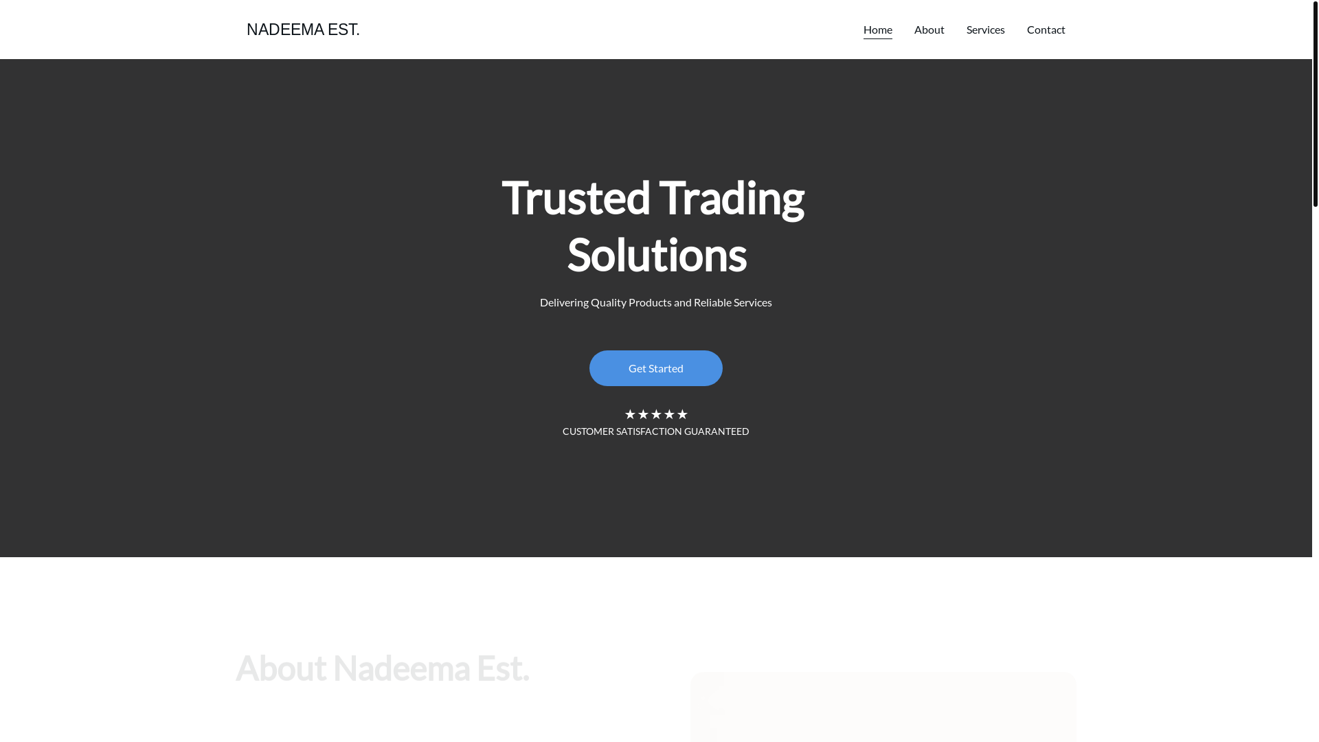website screenshot of https://nadeemaest.com/