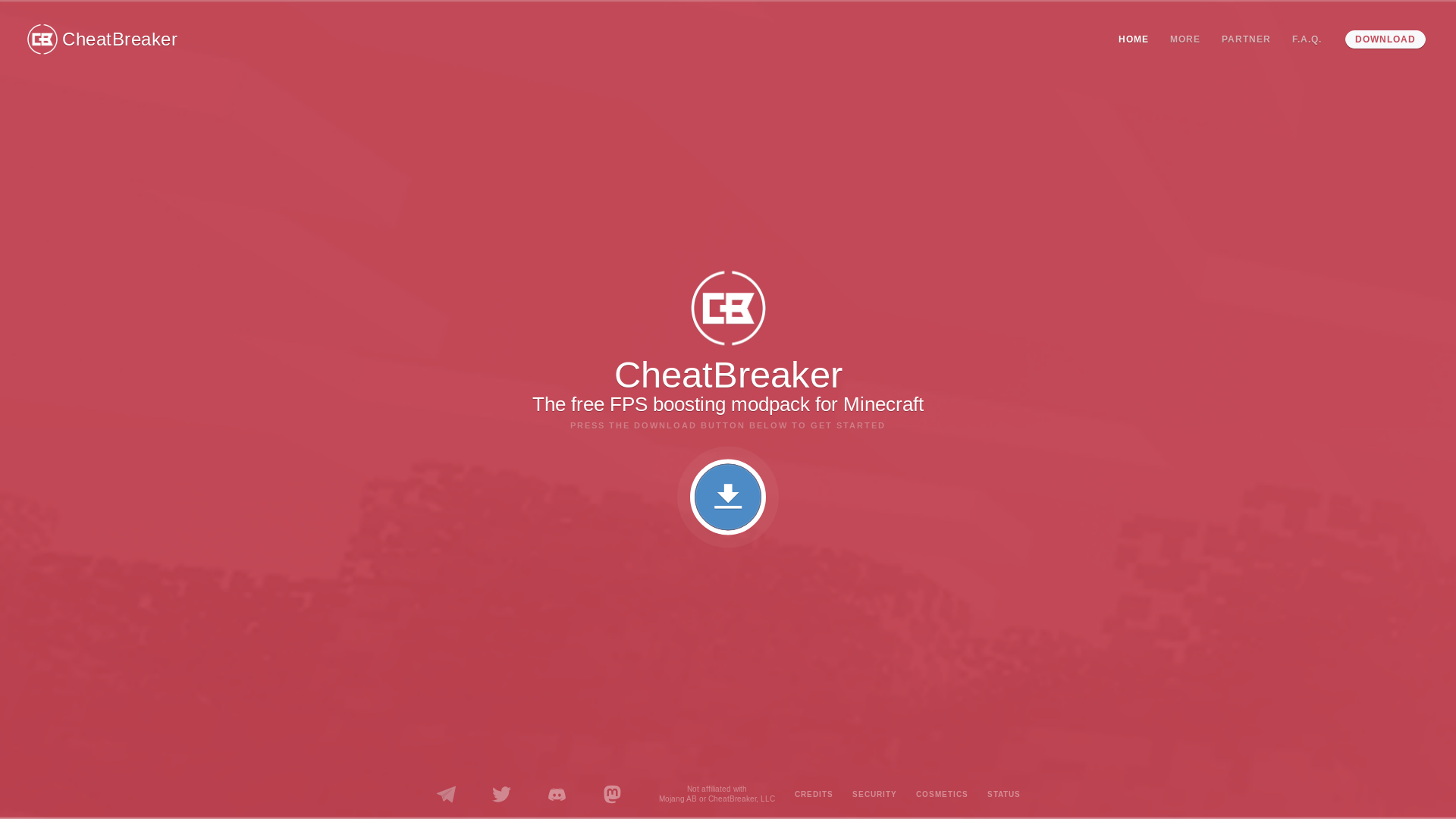 website screenshot of https://cheatbreaker.pages.dev/