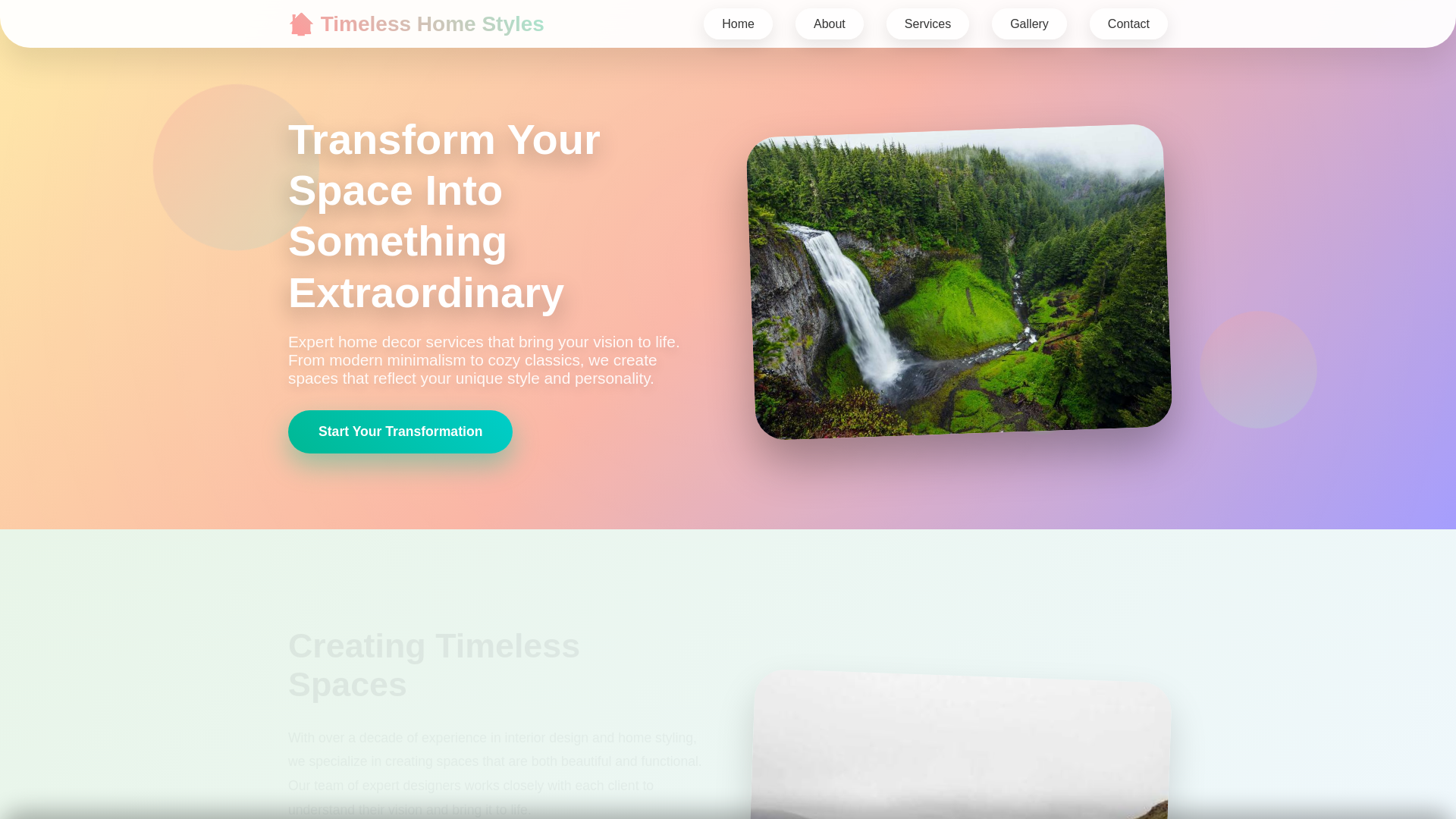 website screenshot of https://timelesshomestyles.cyou/