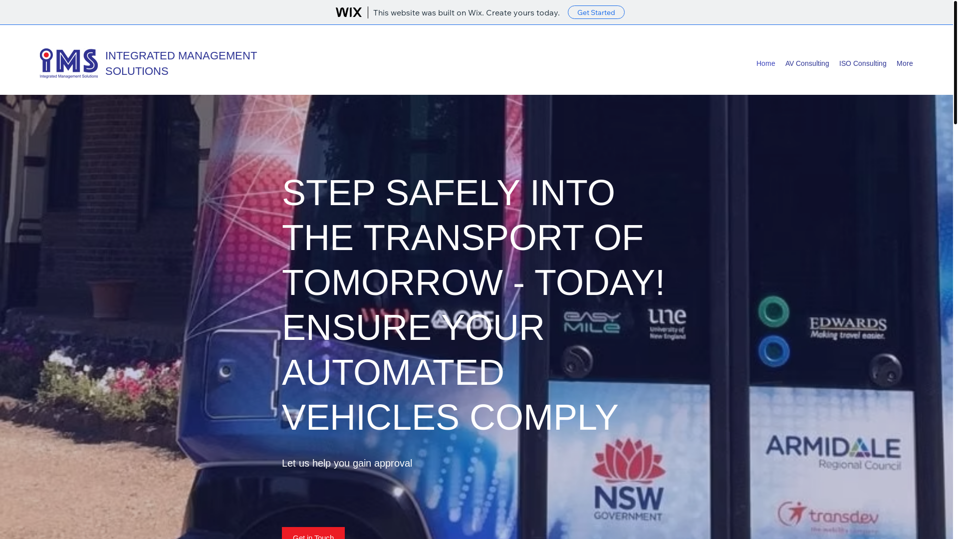 website screenshot of https://integratedmanagementsolutions.online/