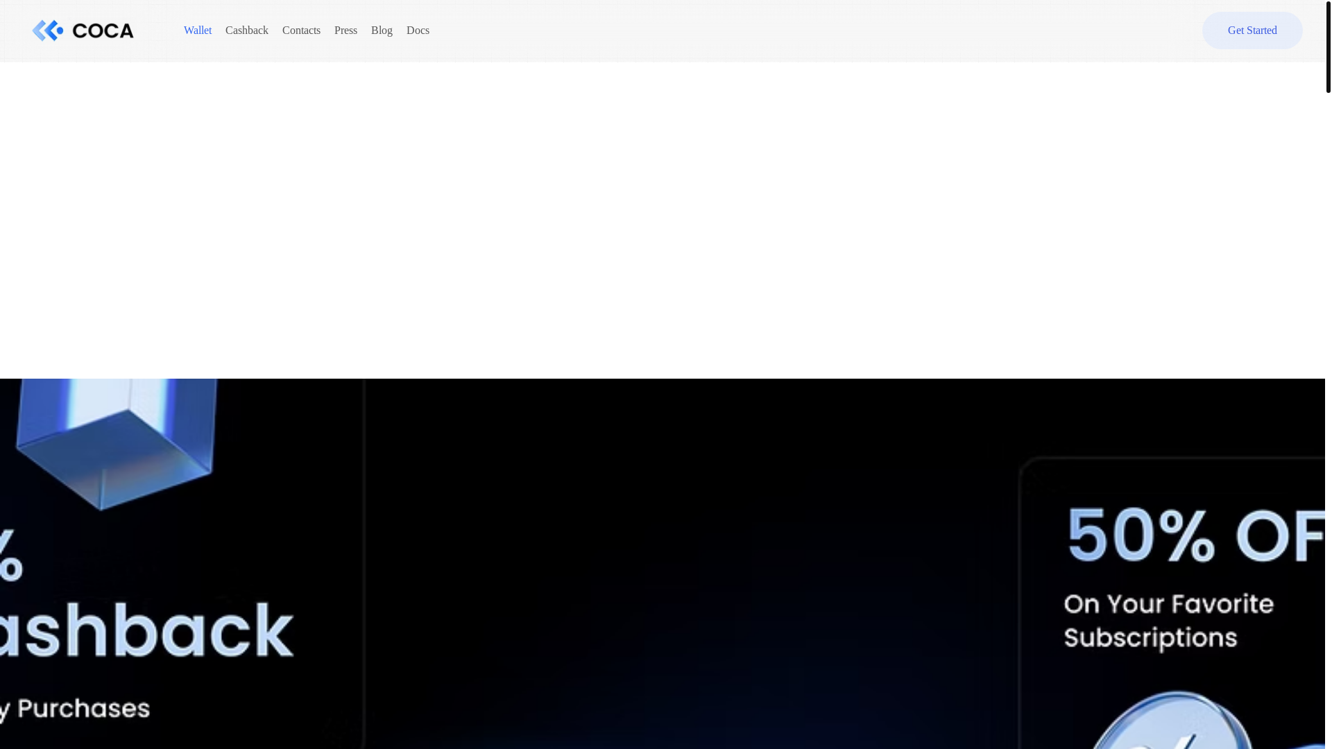 website screenshot of https://coca.xyz/