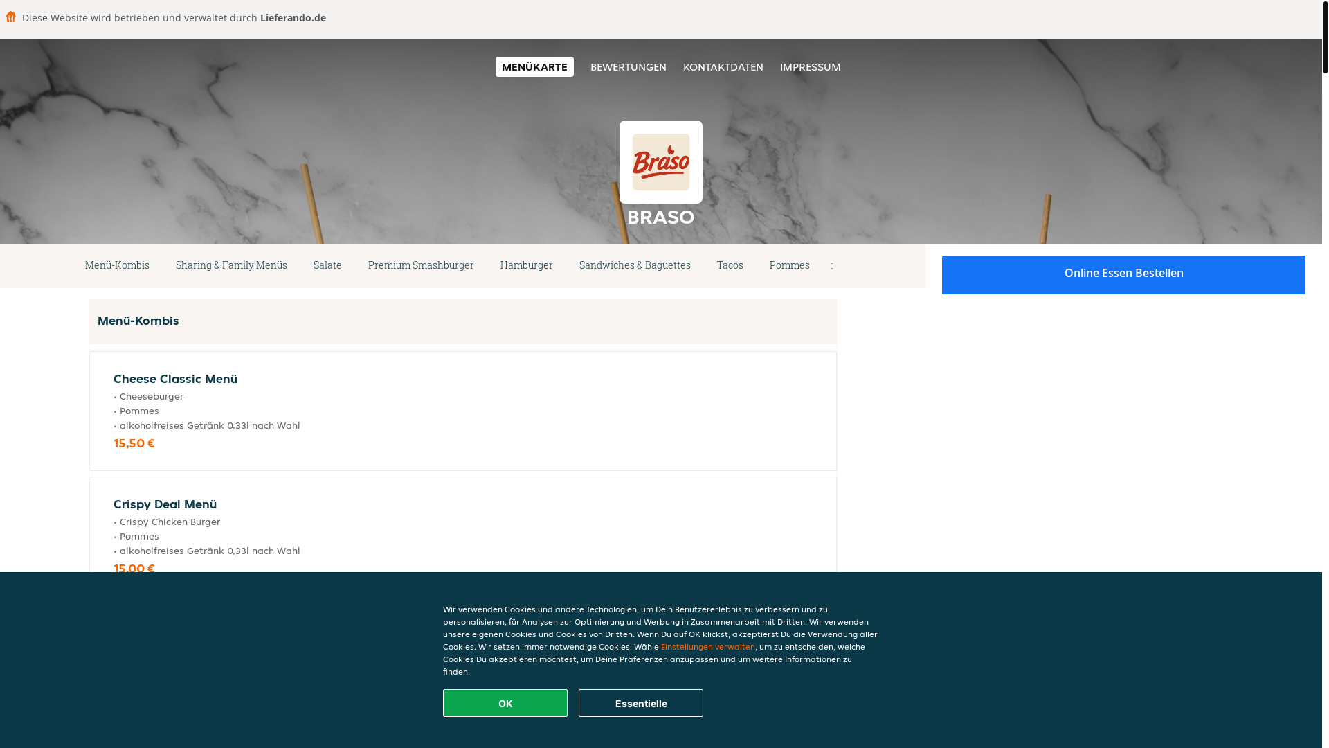 website screenshot of https://braso-iserlohn.de/