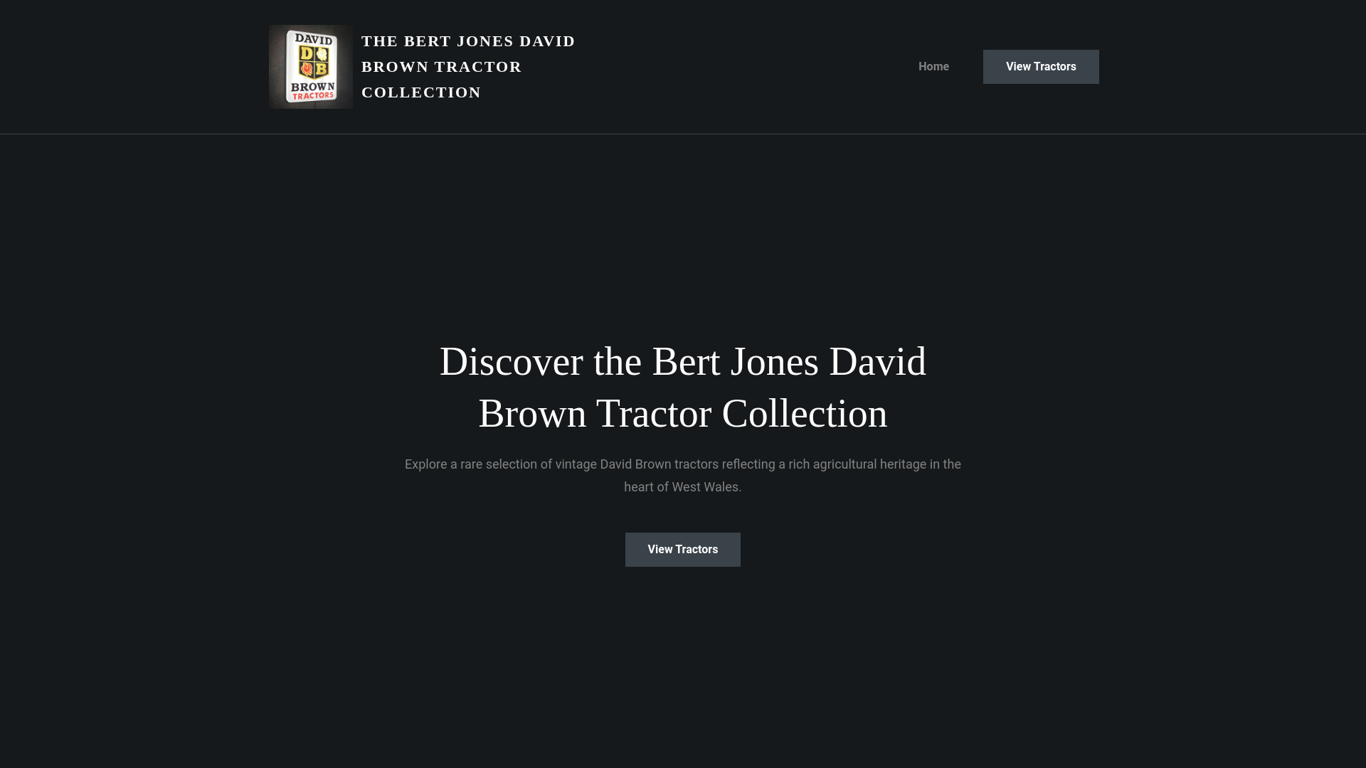 website screenshot of https://bertjonestractors.com