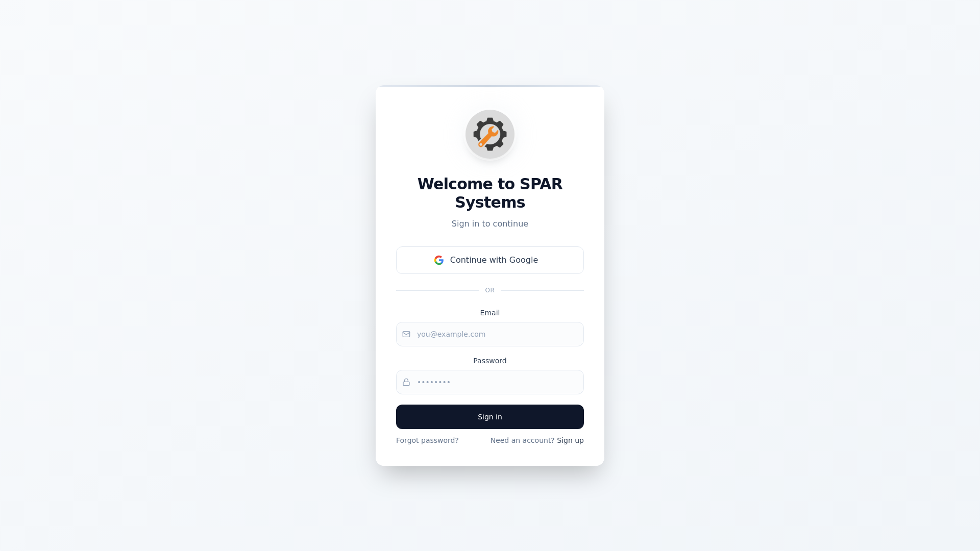 website screenshot of https://sparautomation.com/