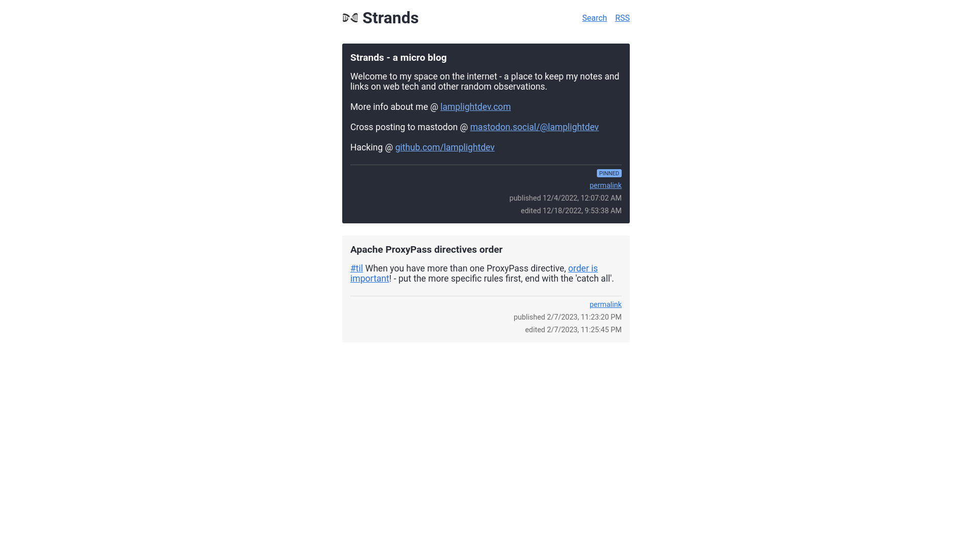 website screenshot of https://strands.pages.dev/