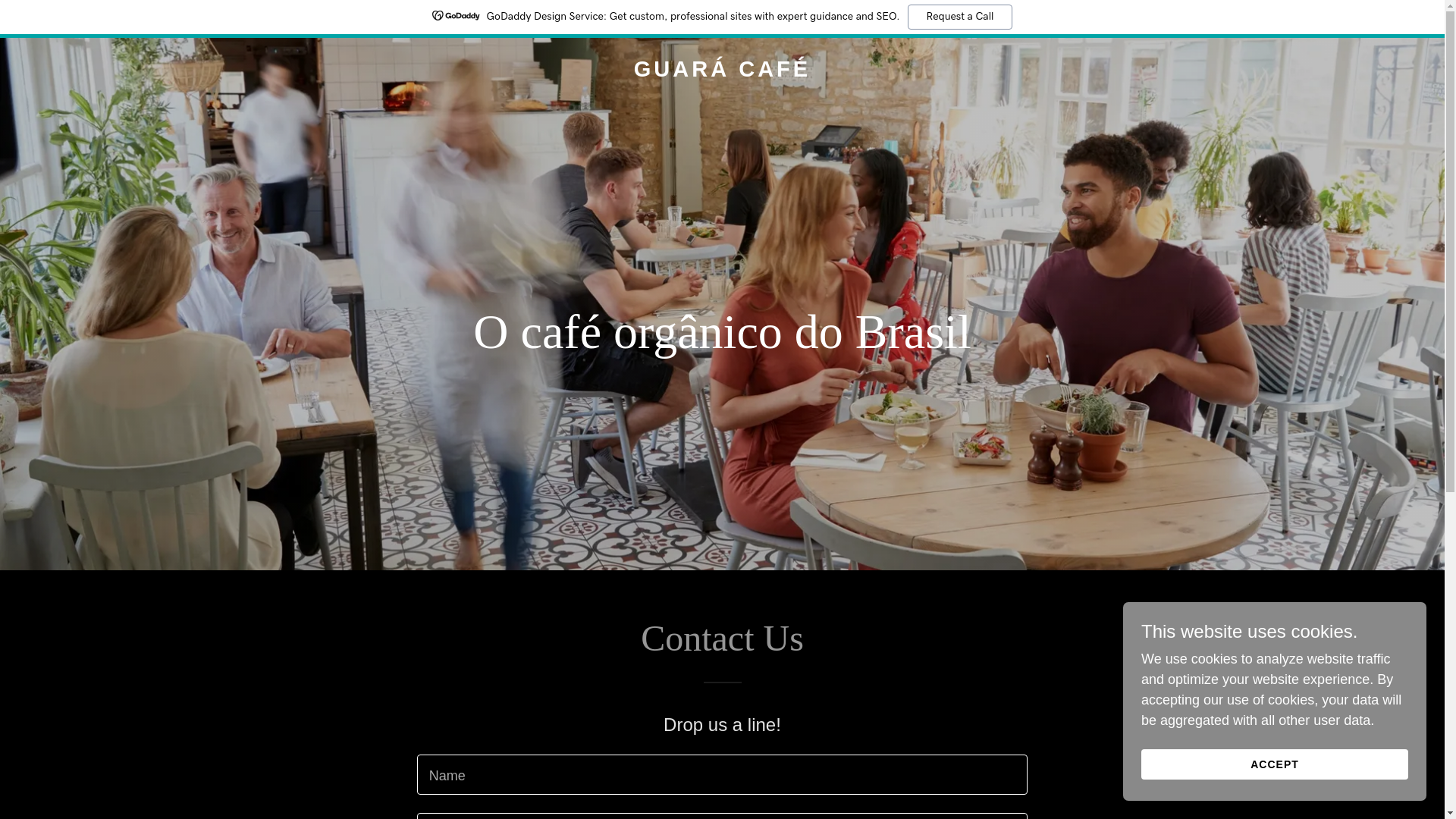 website screenshot of https://guara.cafe/