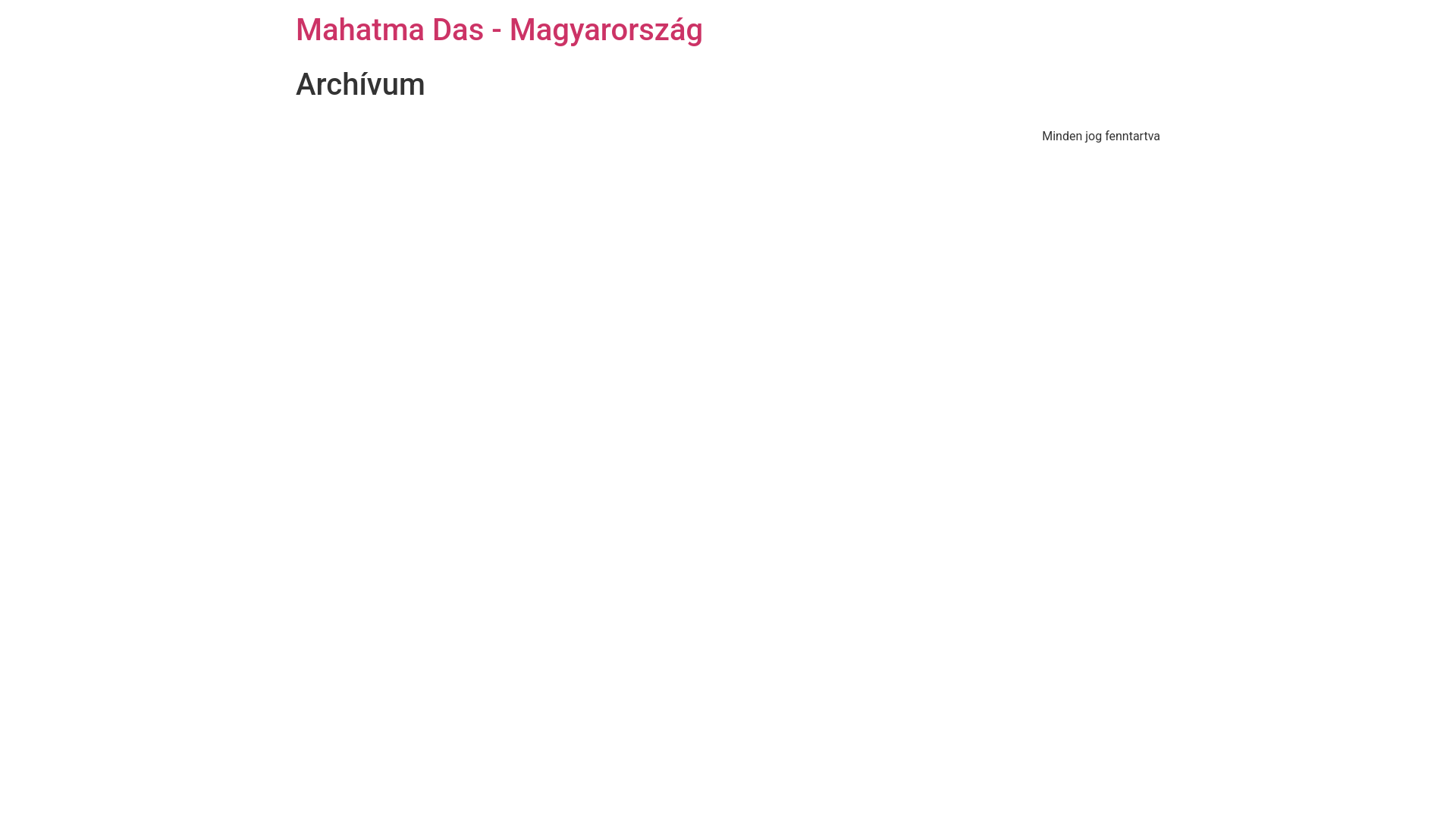 website screenshot of https://mahatmadas.hu/