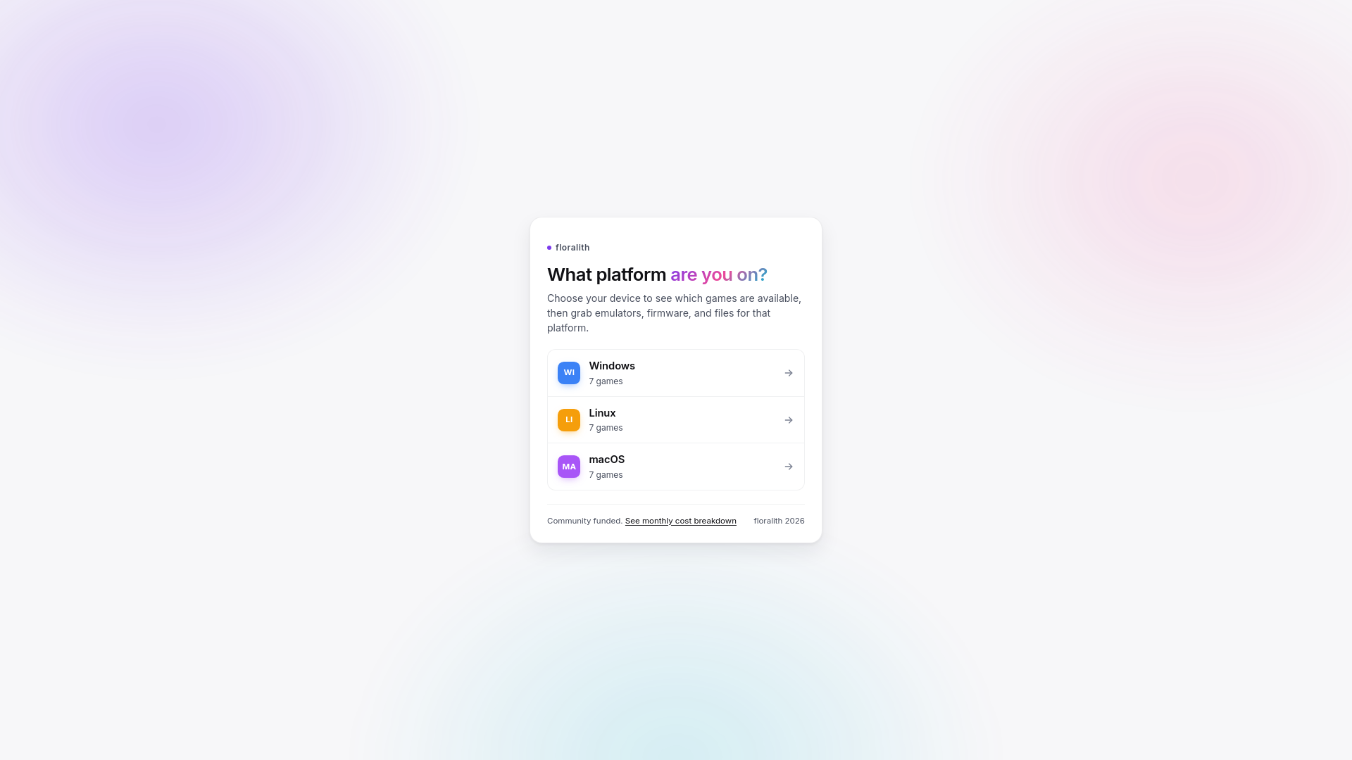 website screenshot of https://floralith.xyz/