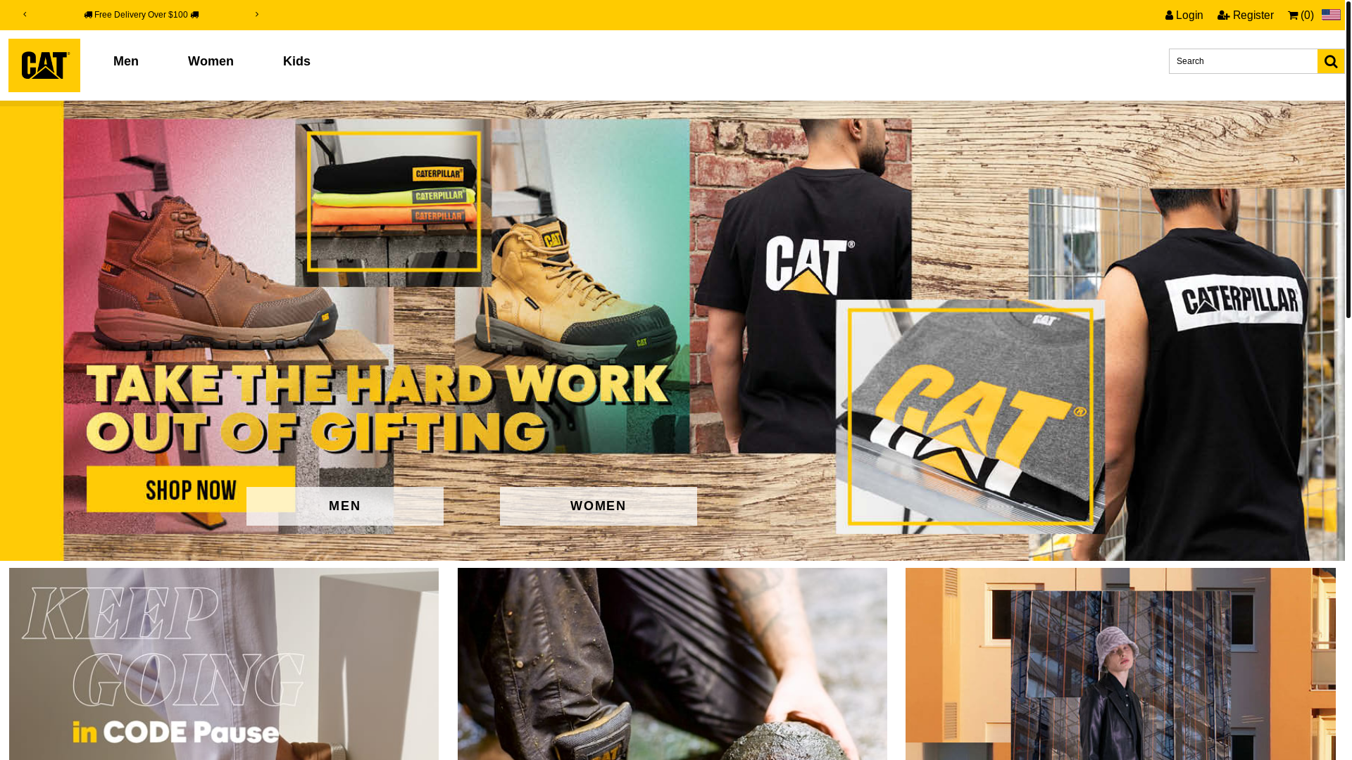 website screenshot of https://www.caterpillarshoesstore.com/