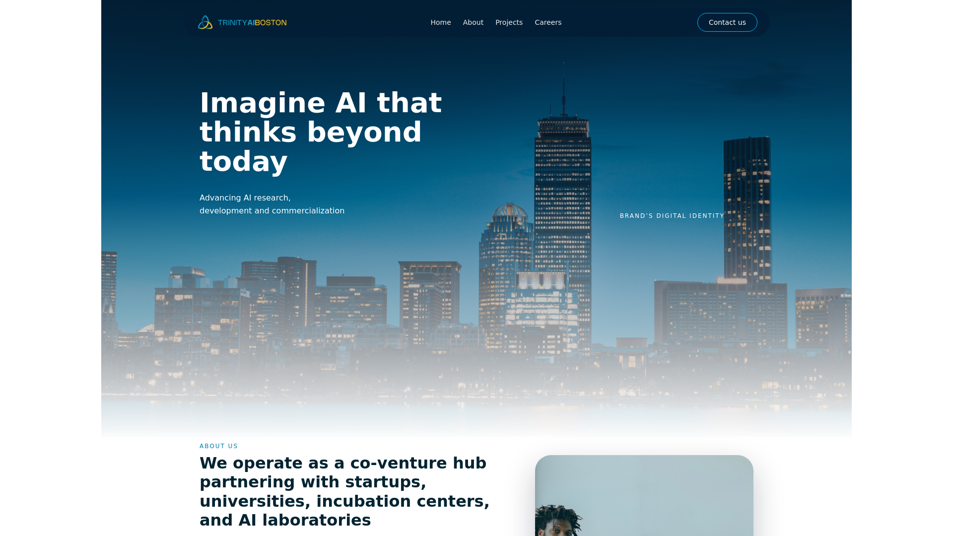website screenshot of https://trinityaiboston.pages.dev/